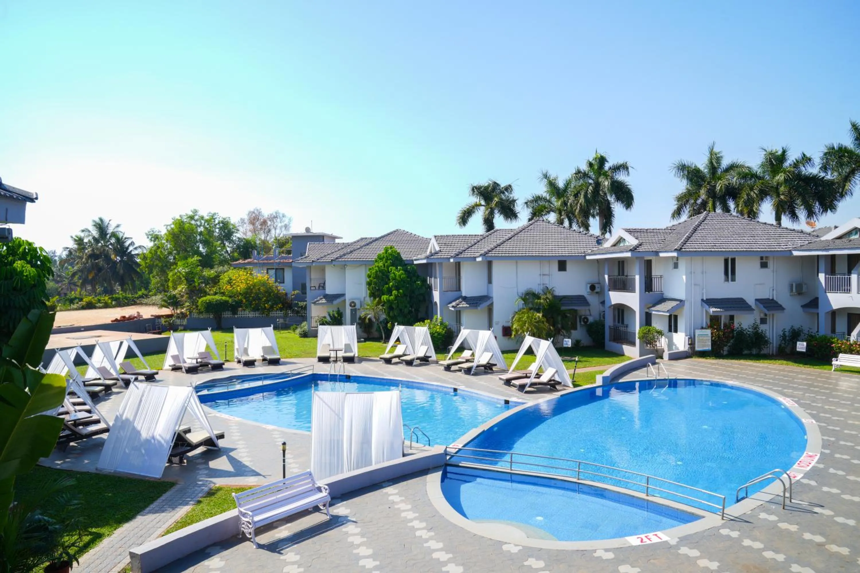 Pool view in Regenta Baywatch Resort, Goa