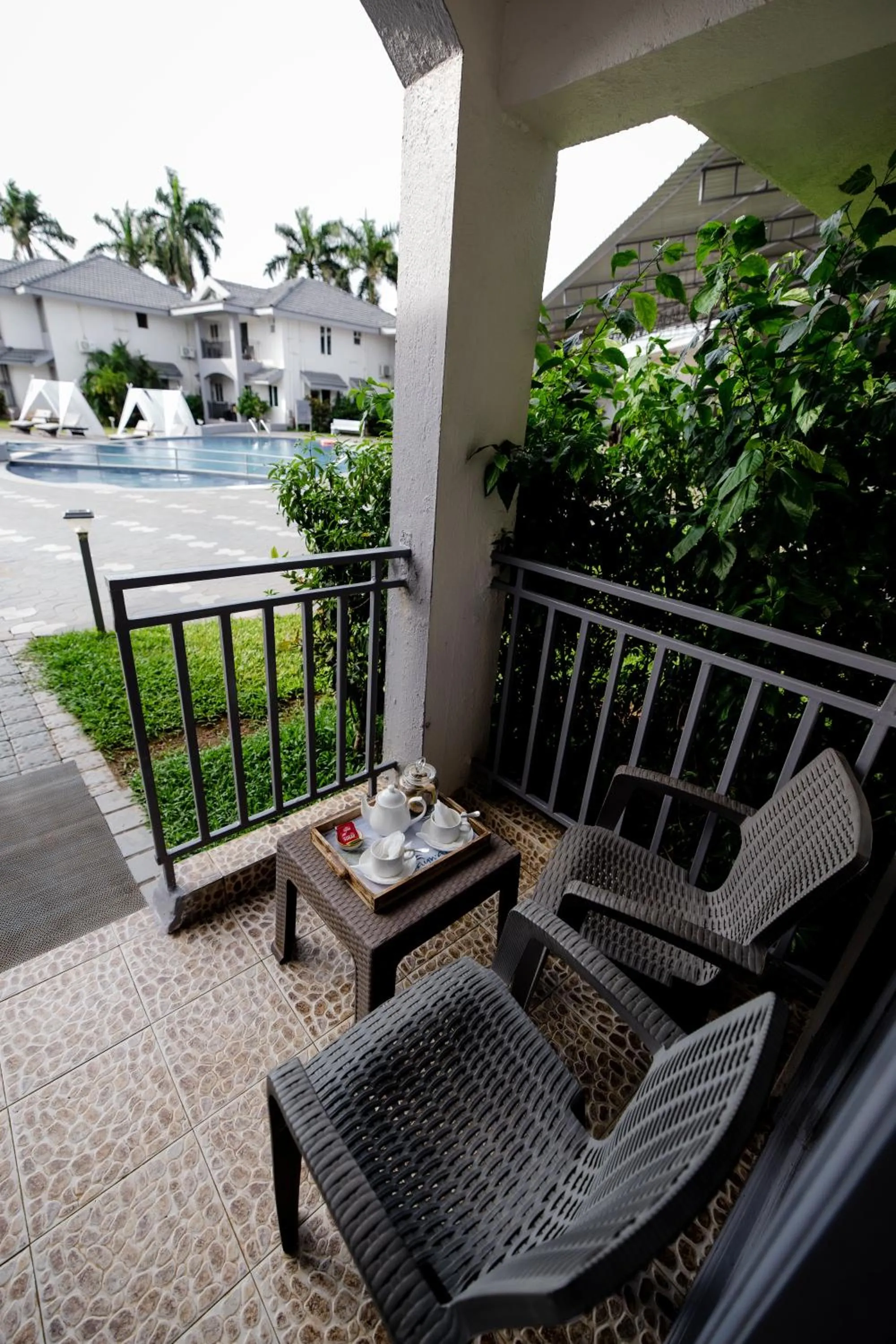 Pool view in Regenta Baywatch Resort, Goa