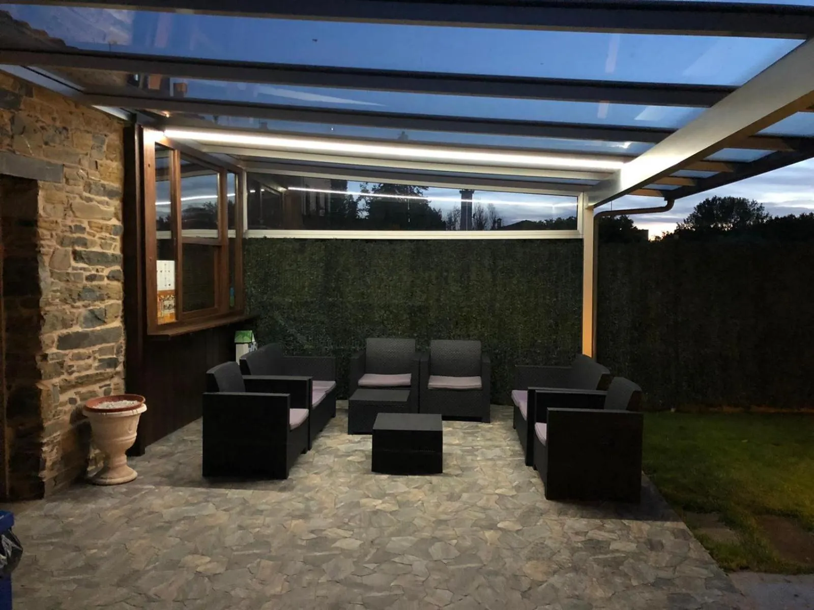 Patio in Albergue San Anton