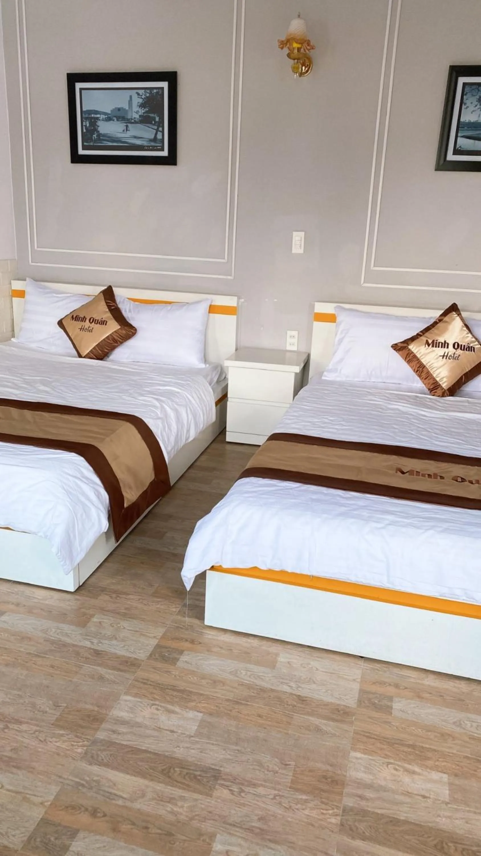 Photo of the whole room, Bed in Minh Quan Hotel