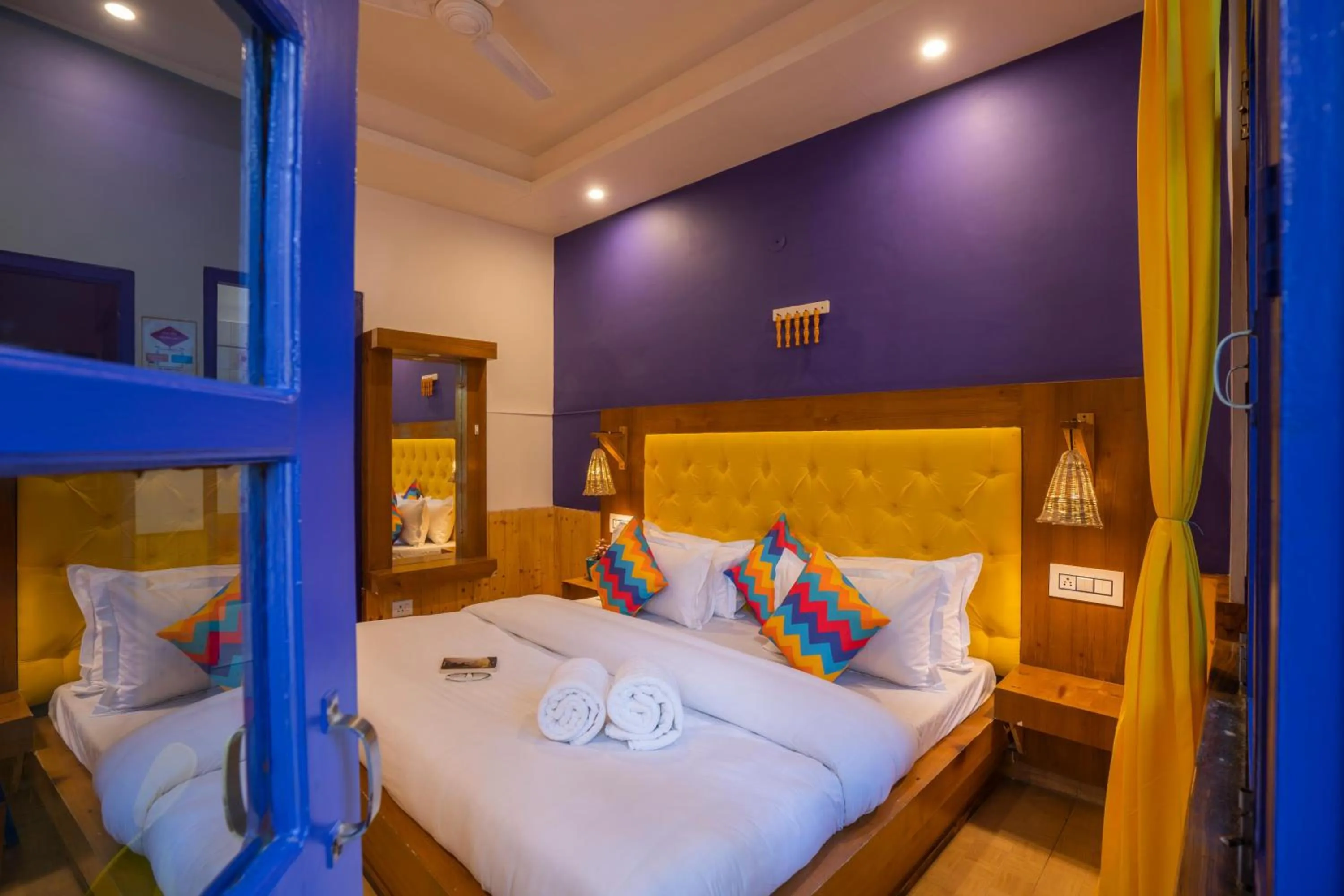 Balcony/Terrace, Bed in goSTOPS Kasol