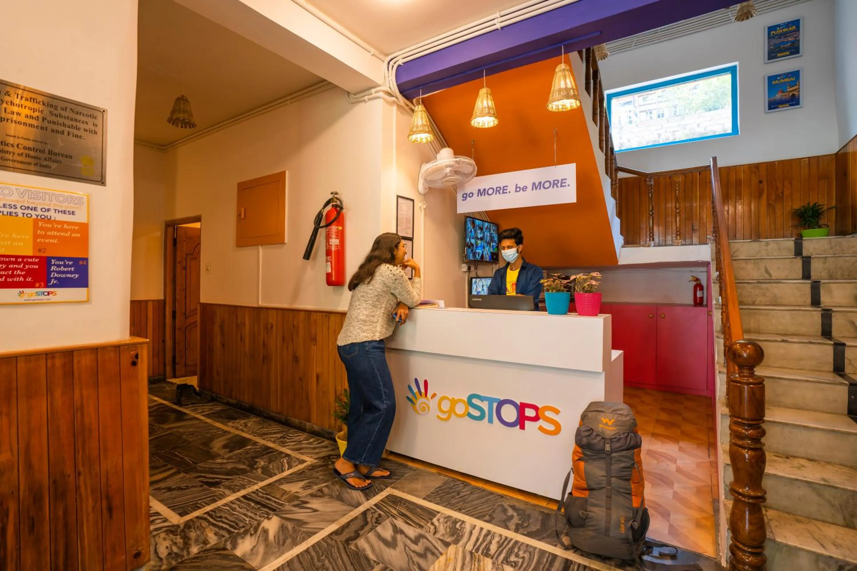 Lobby or reception in goSTOPS Kasol