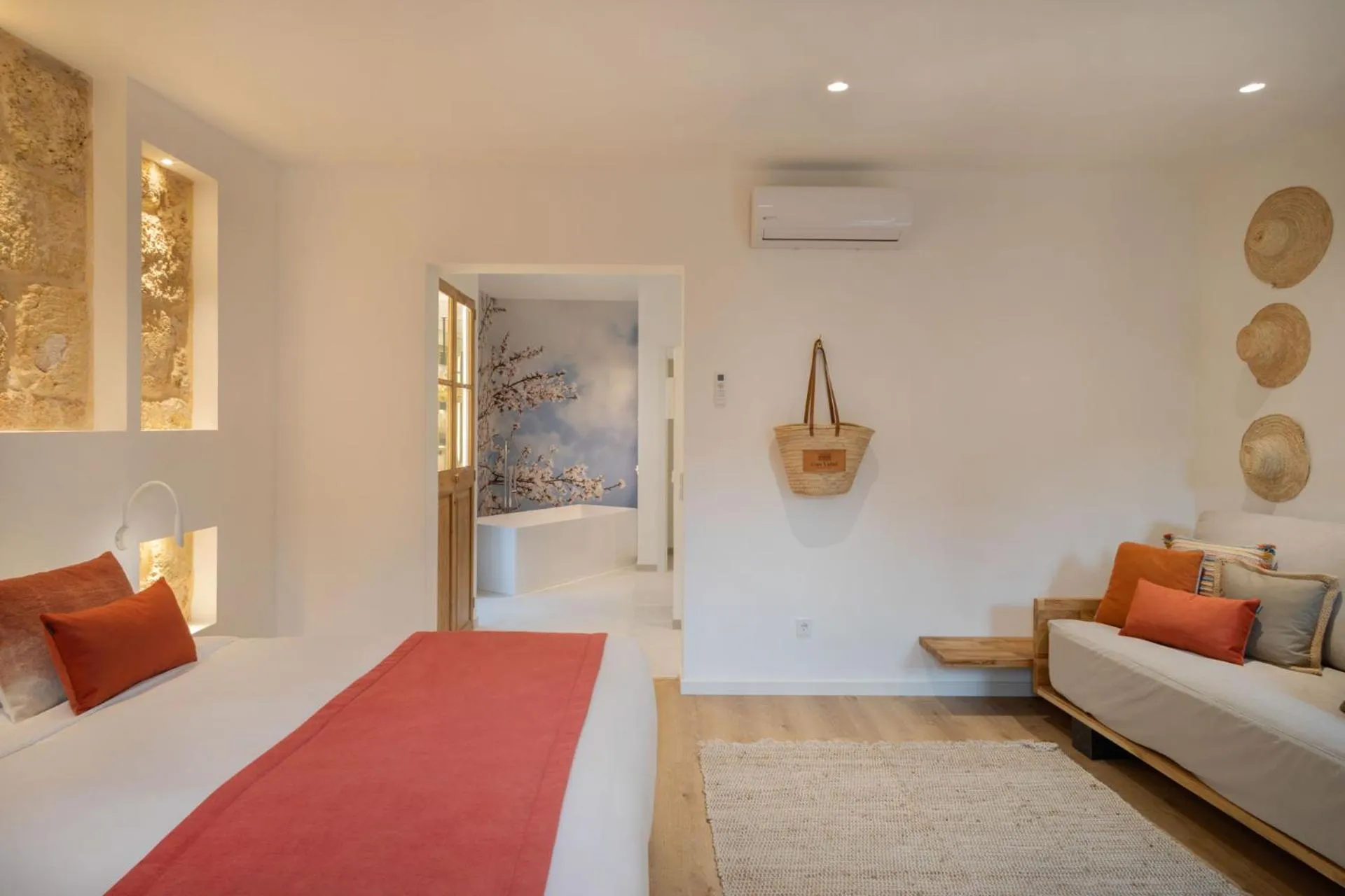 Living room, Bed in Can Vidal Boutique Rooms