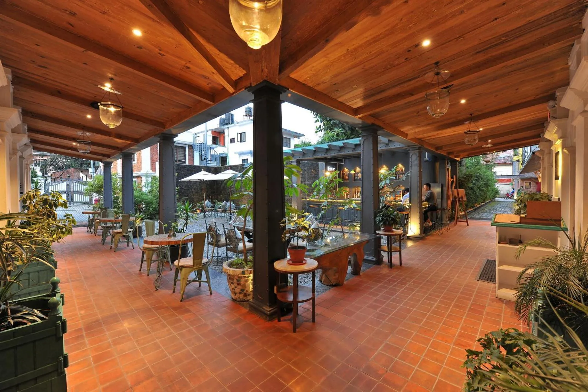 Patio in Seto Ghar Hotel