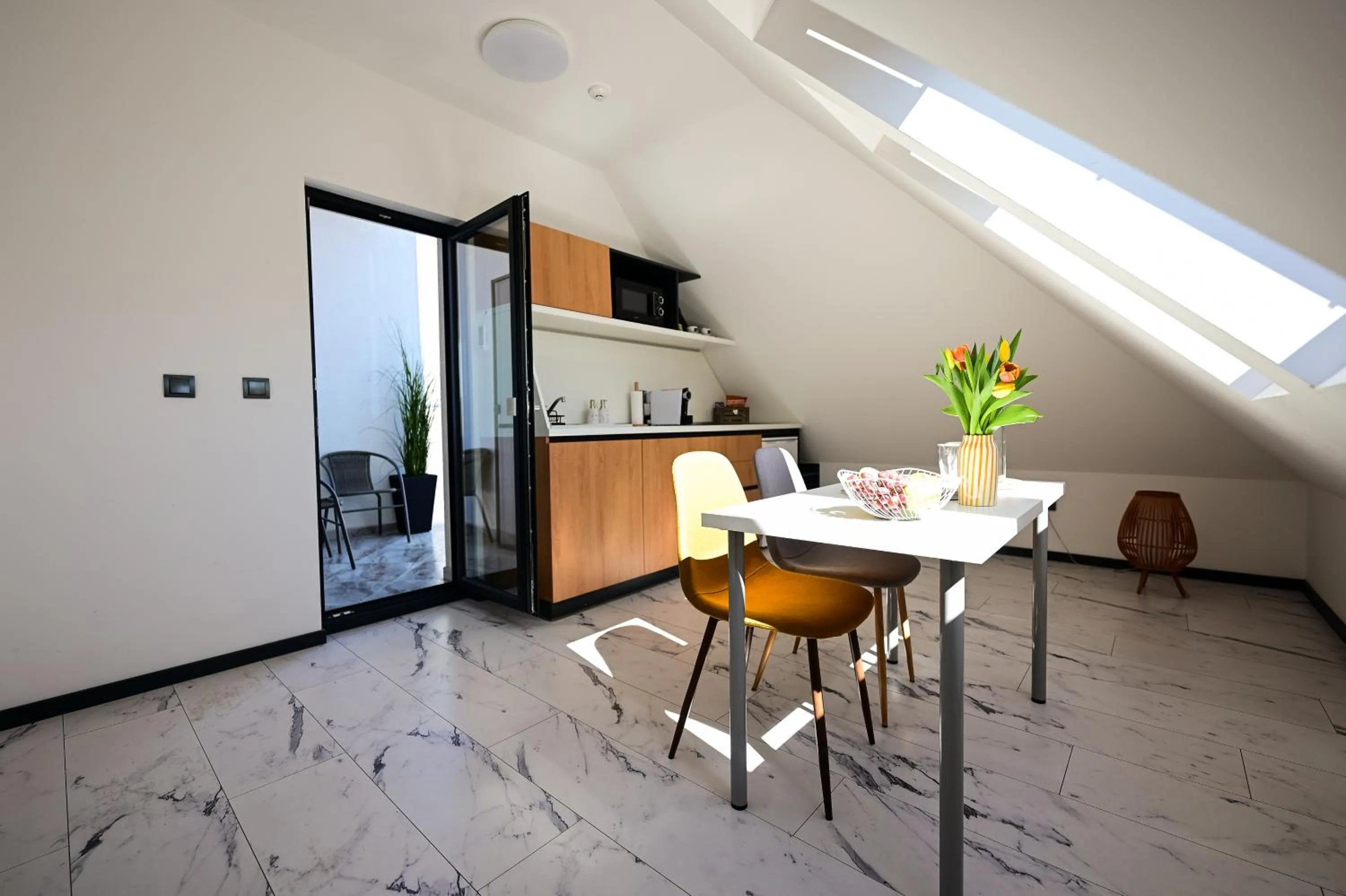 Kitchen or kitchenette in RUBO Hotel