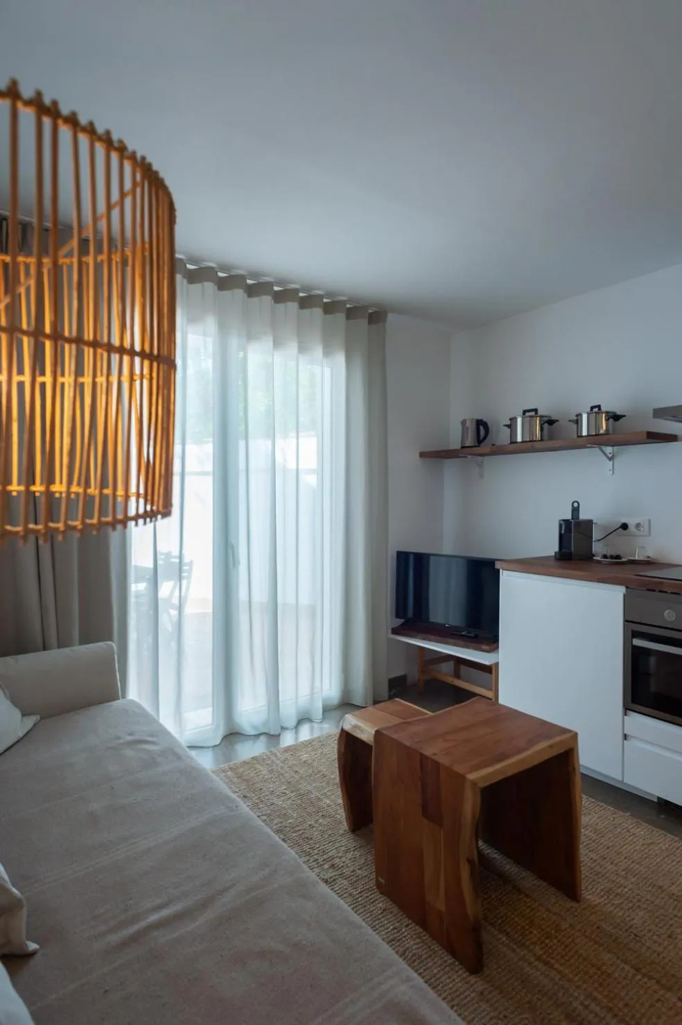 TV and multimedia, Bed in Hostal Es Niu de Tamariu