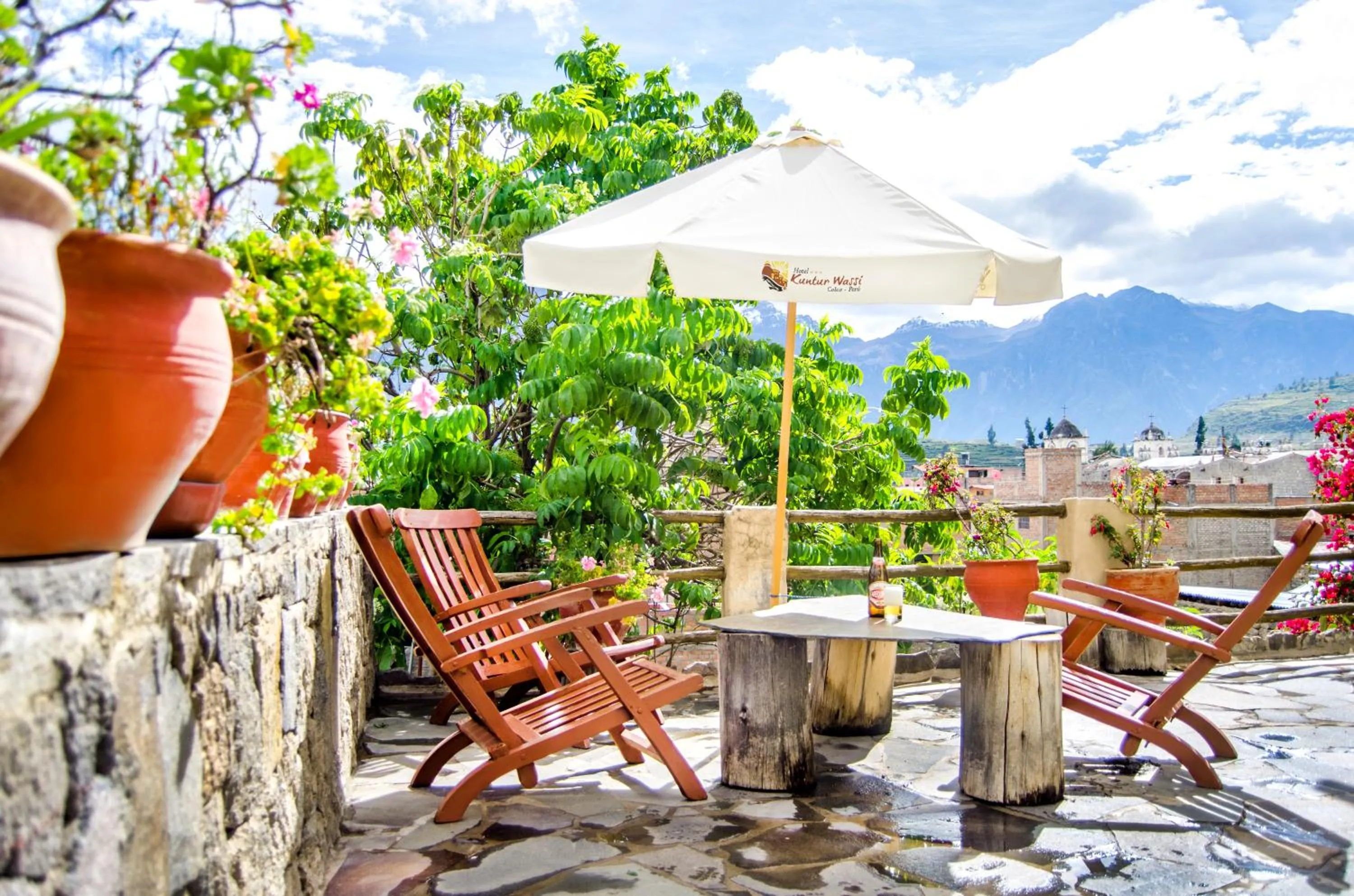 Balcony/Terrace in Hotel Kuntur Wassi