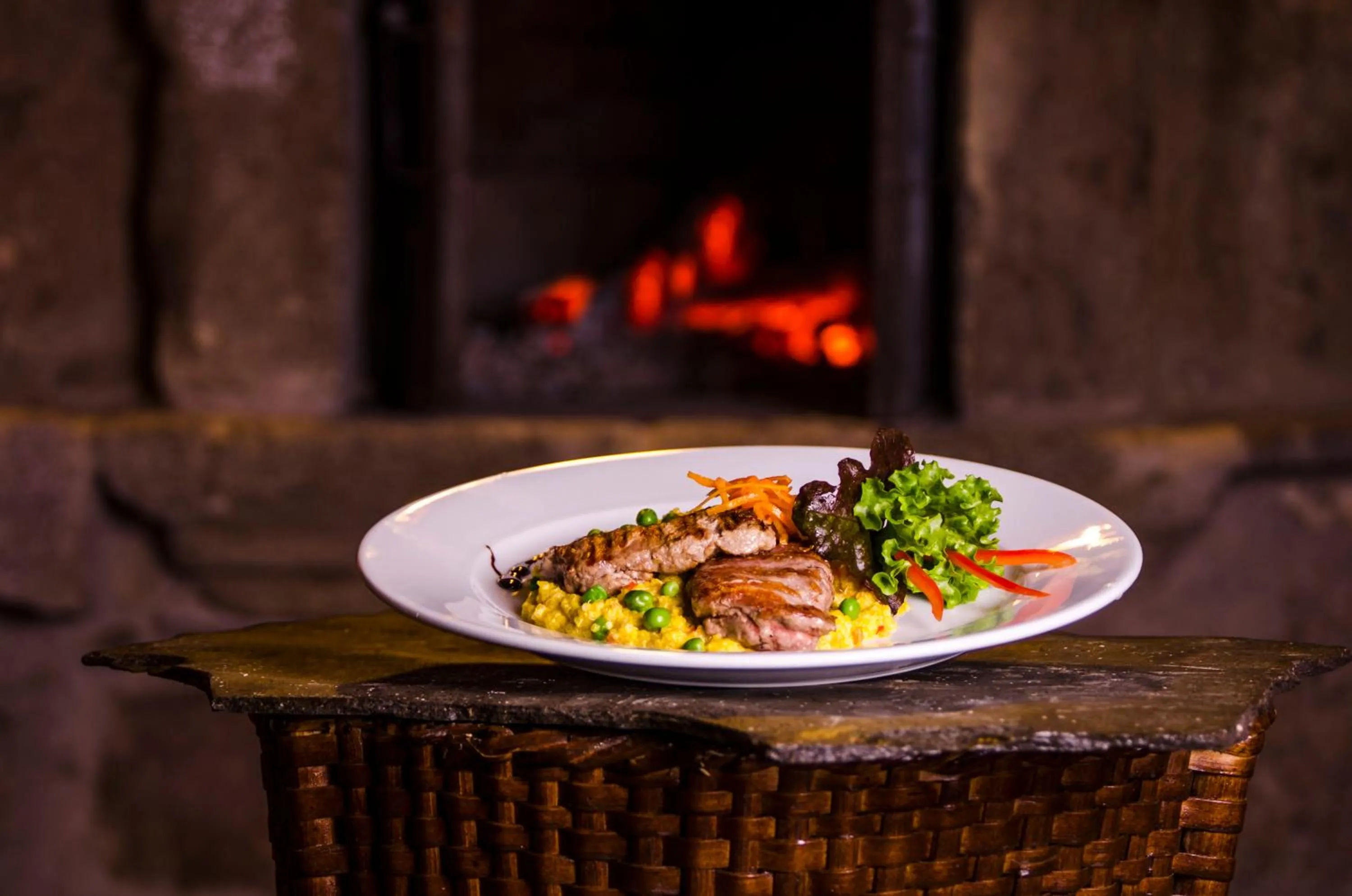 Food close-up in Hotel Kuntur Wassi