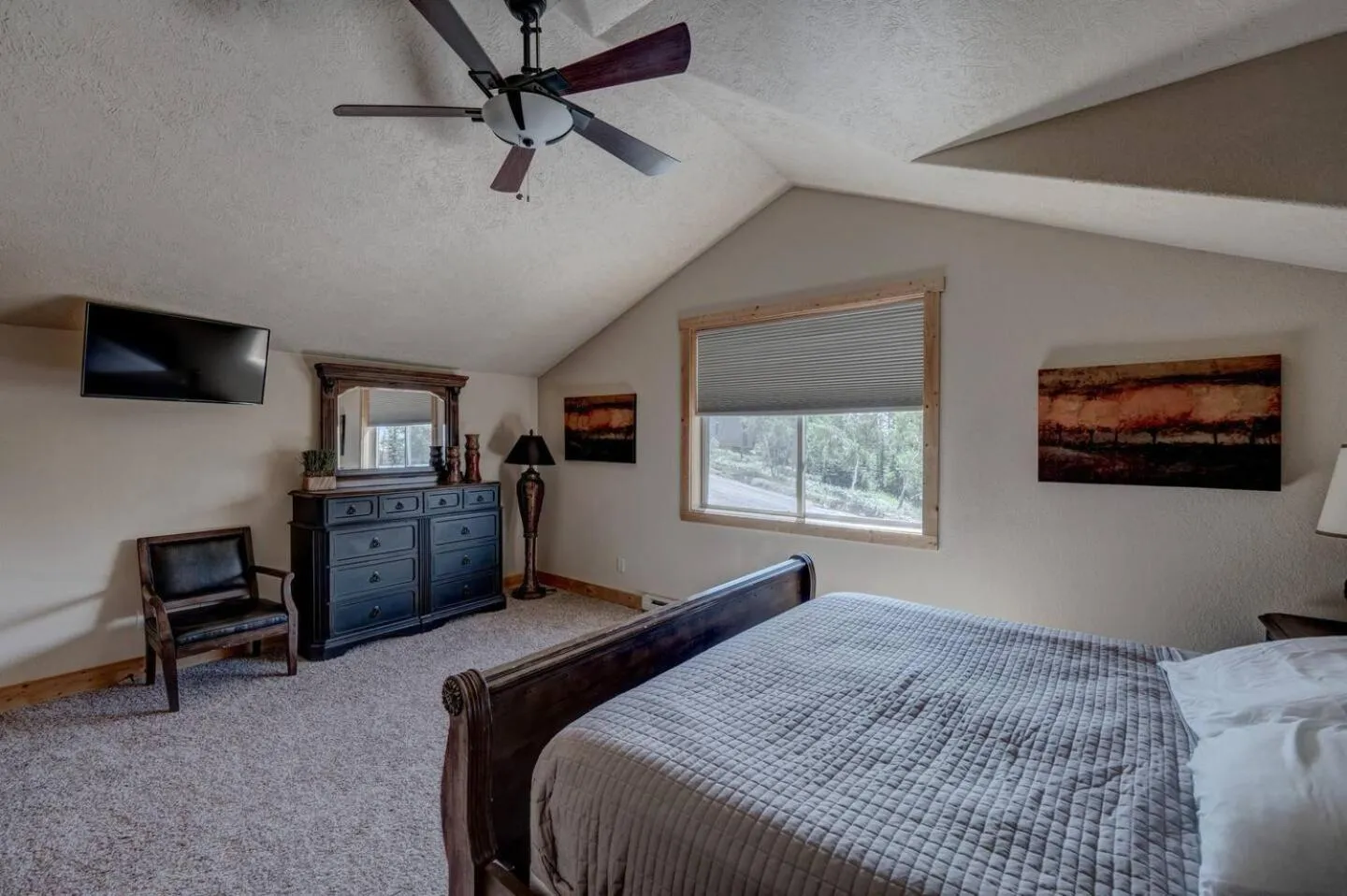 Bed in Holy Terror Chalet at Terry Peak Ski Resort
