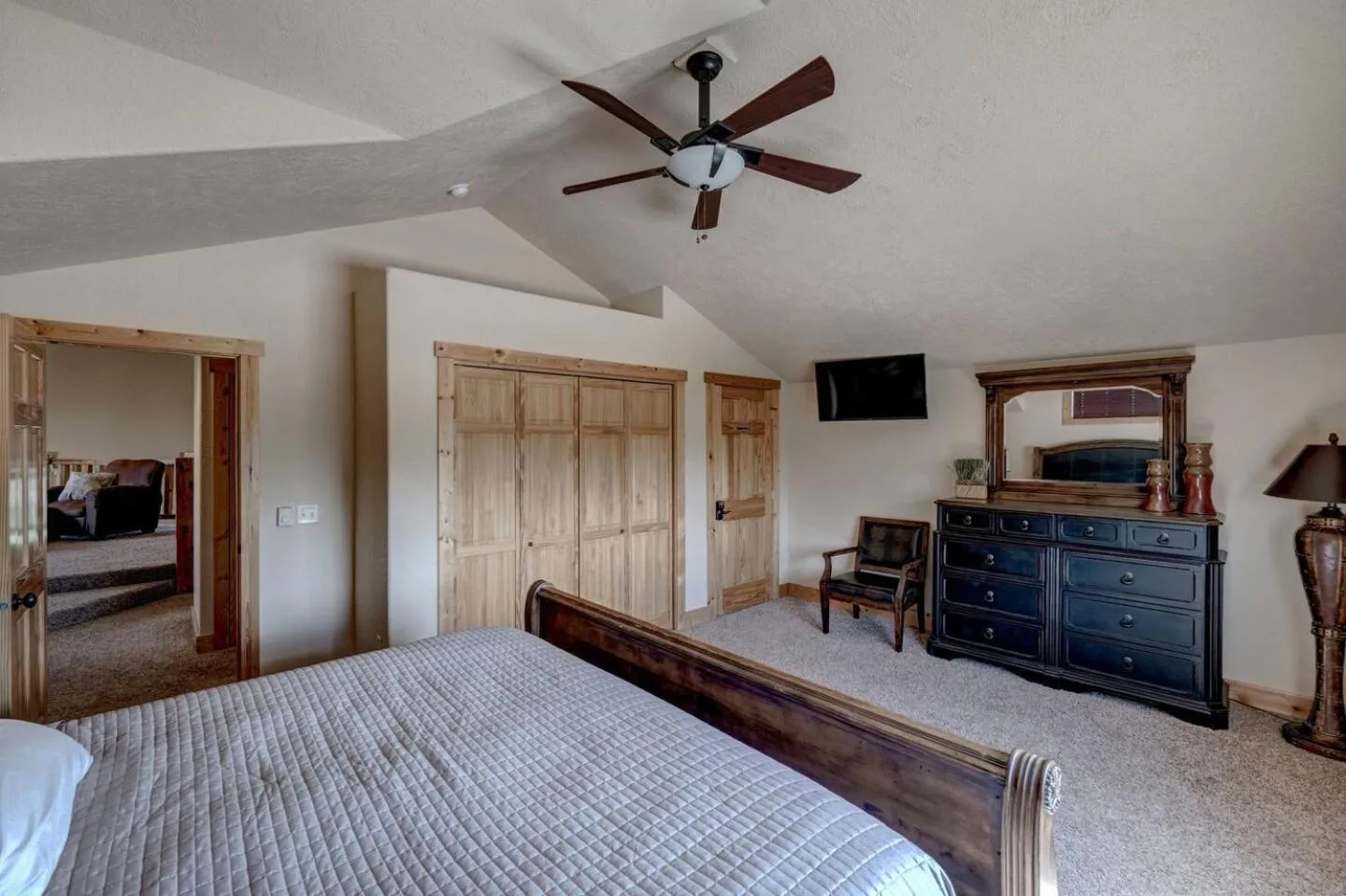 Bed in Holy Terror Chalet at Terry Peak Ski Resort