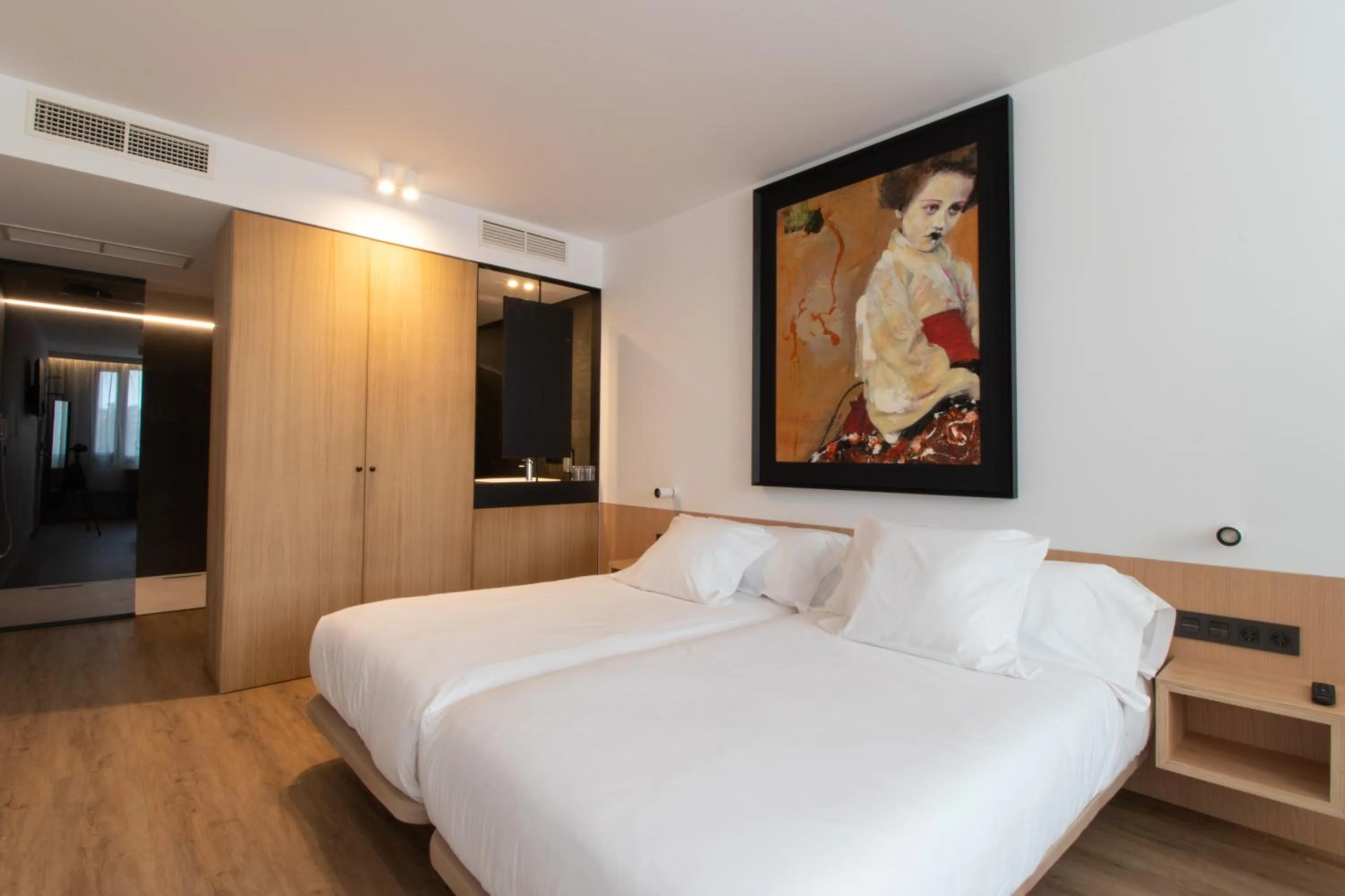 Bed in Hotel Cortabitarte