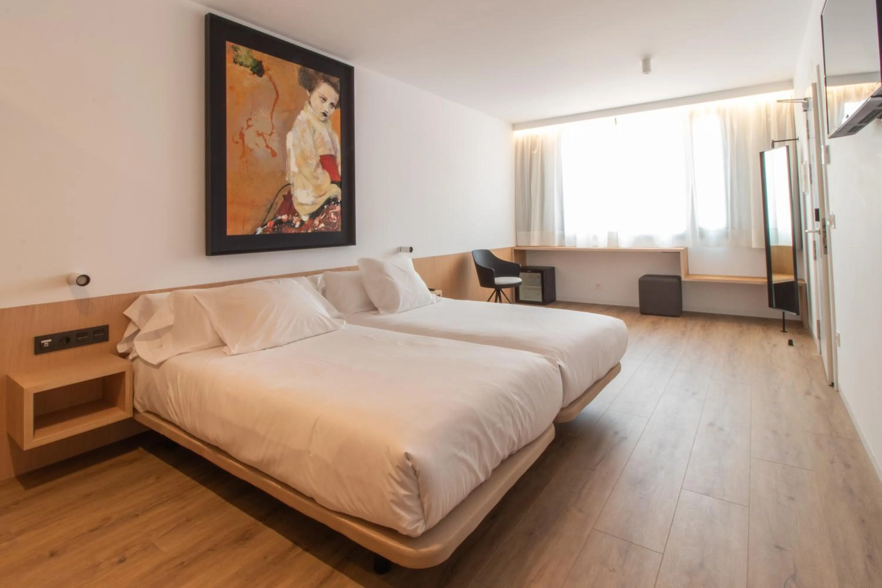 Bed in Hotel Cortabitarte