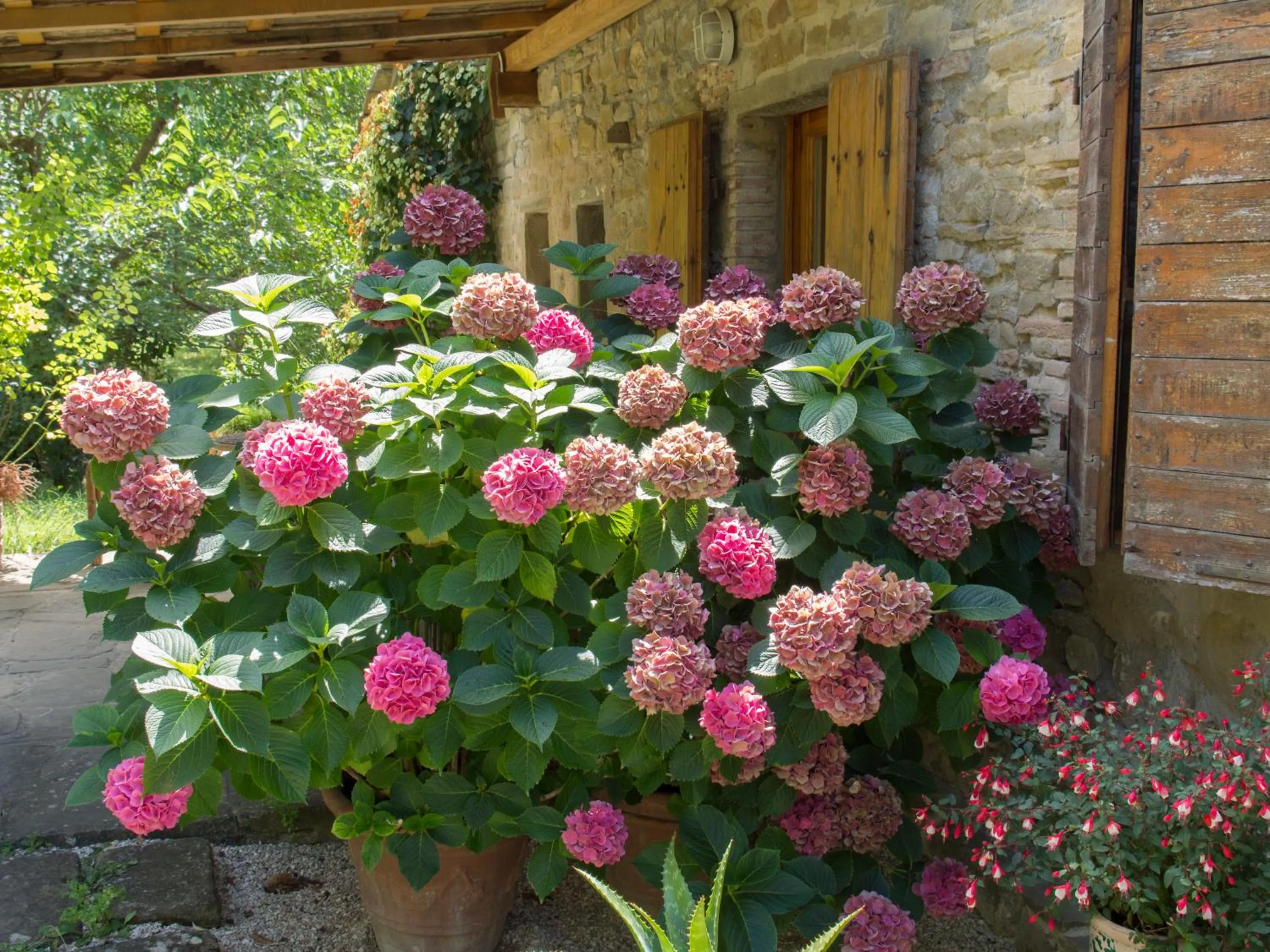 Patio in Casa La Valle, Gubbio, Frazione Santa Cristina