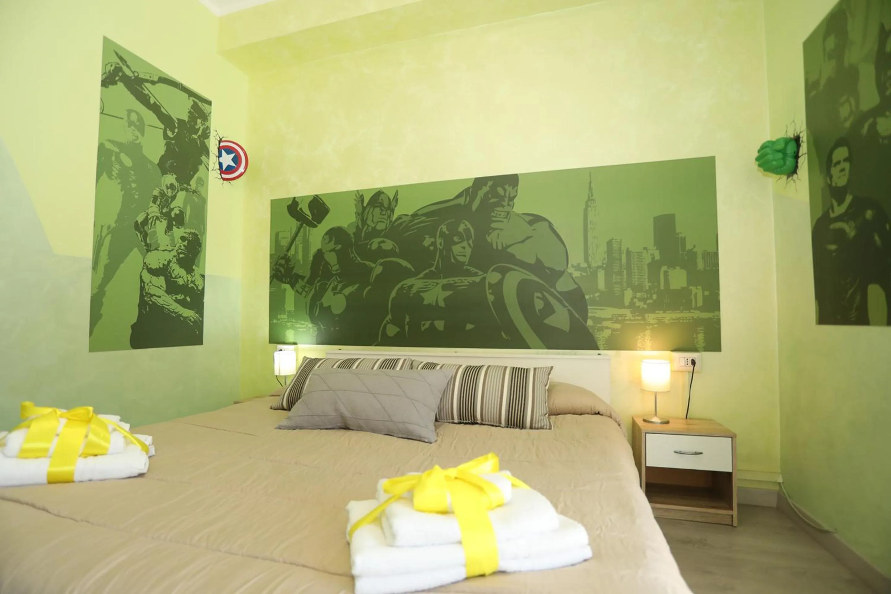 Bed in Movie Home Guesthouse