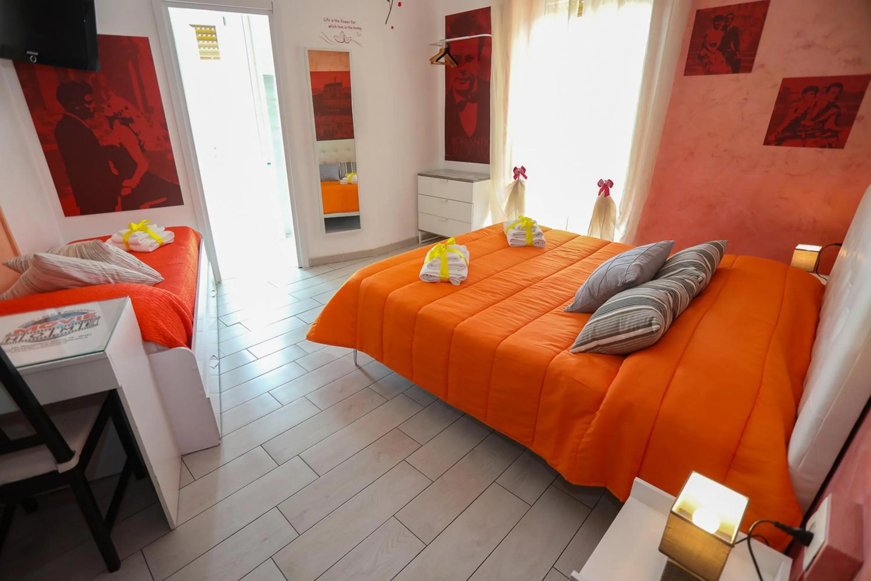 Bed in Movie Home Guesthouse