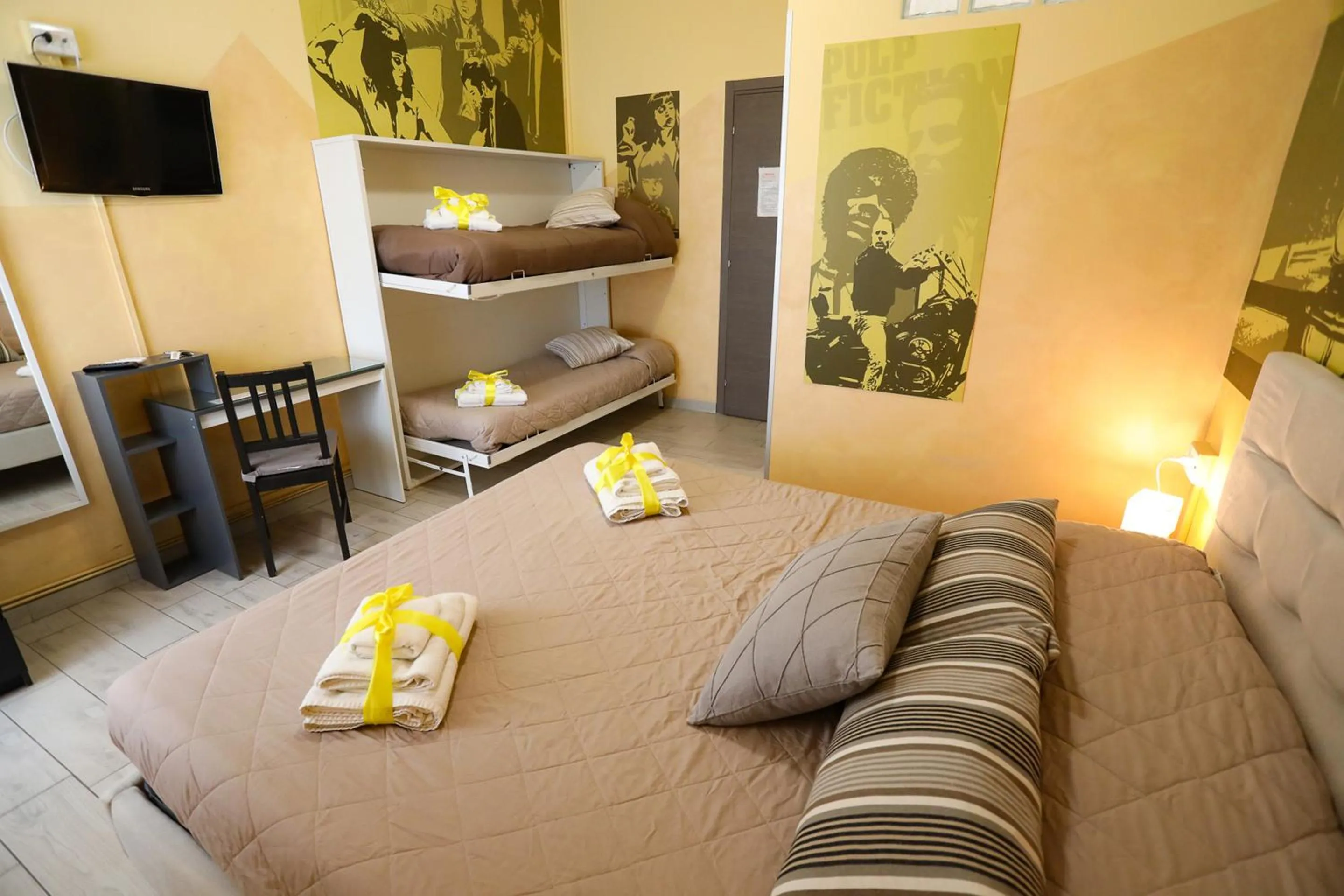 Bed in Movie Home Guesthouse