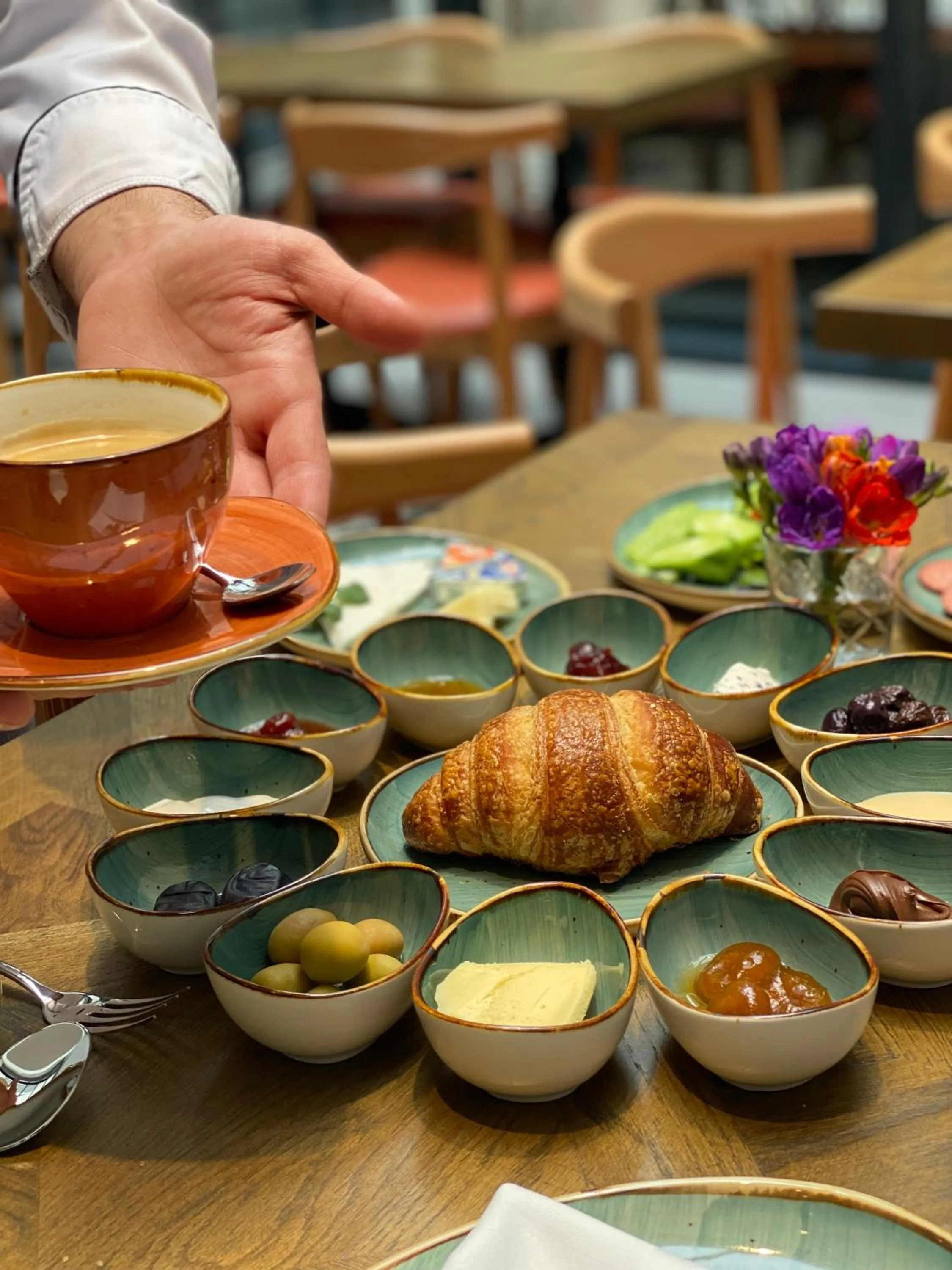 Breakfast in Molokan Inn Hotel