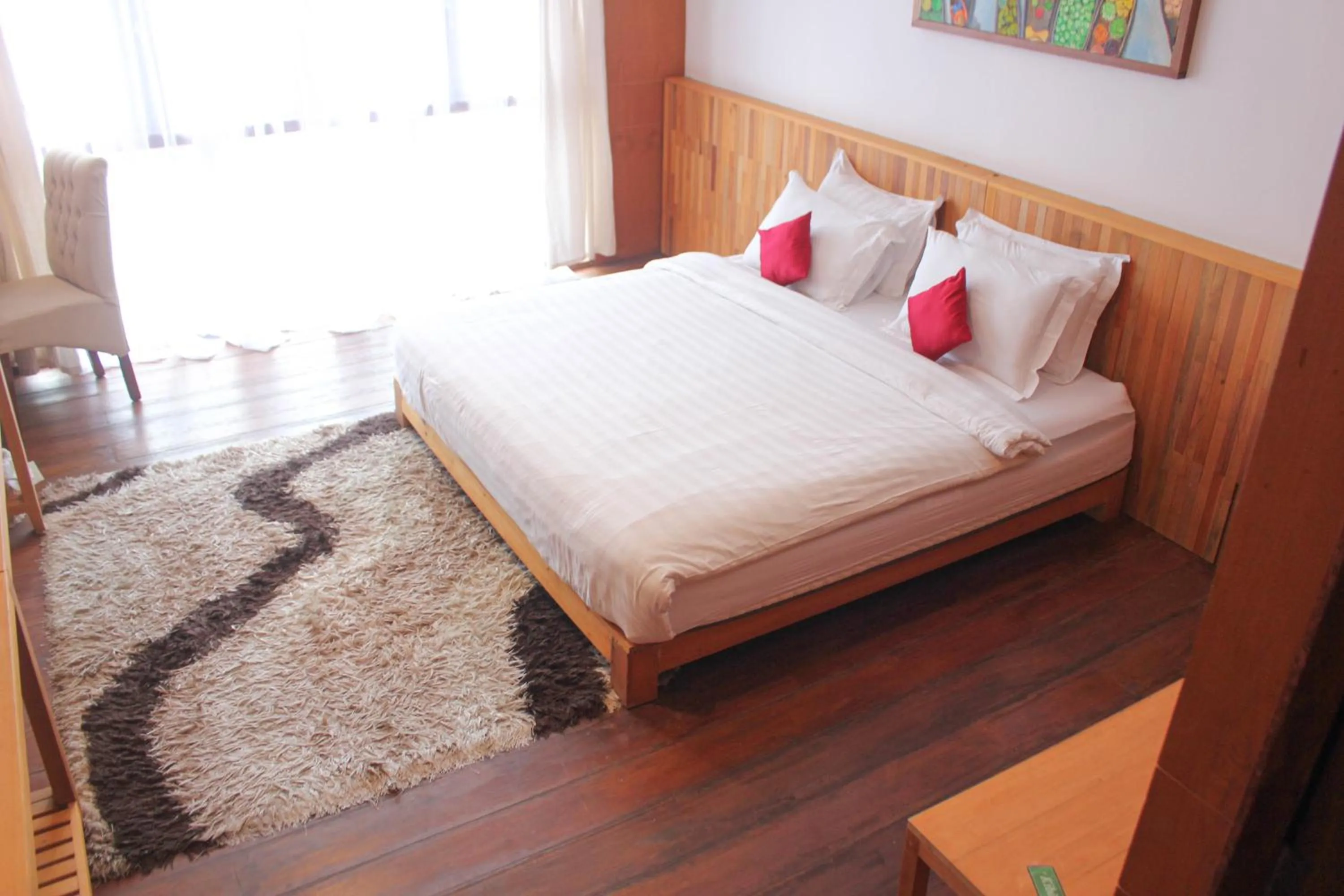 Bed in Natuna Dive Resort