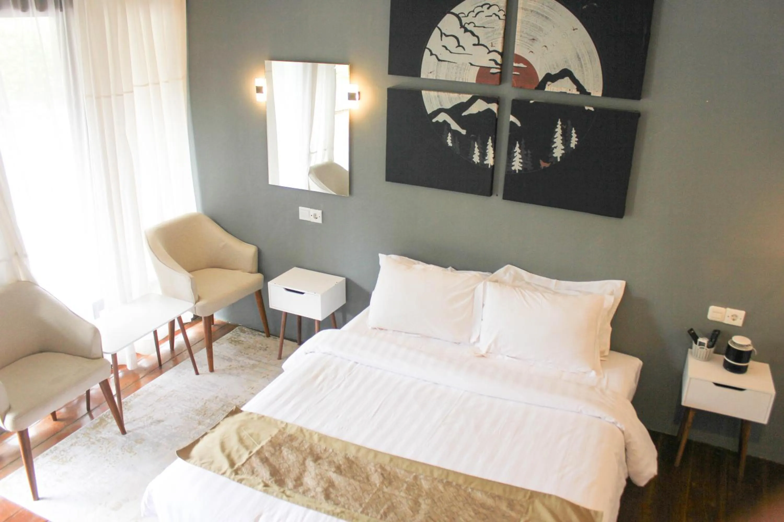 Living room, Bed in Natuna Dive Resort