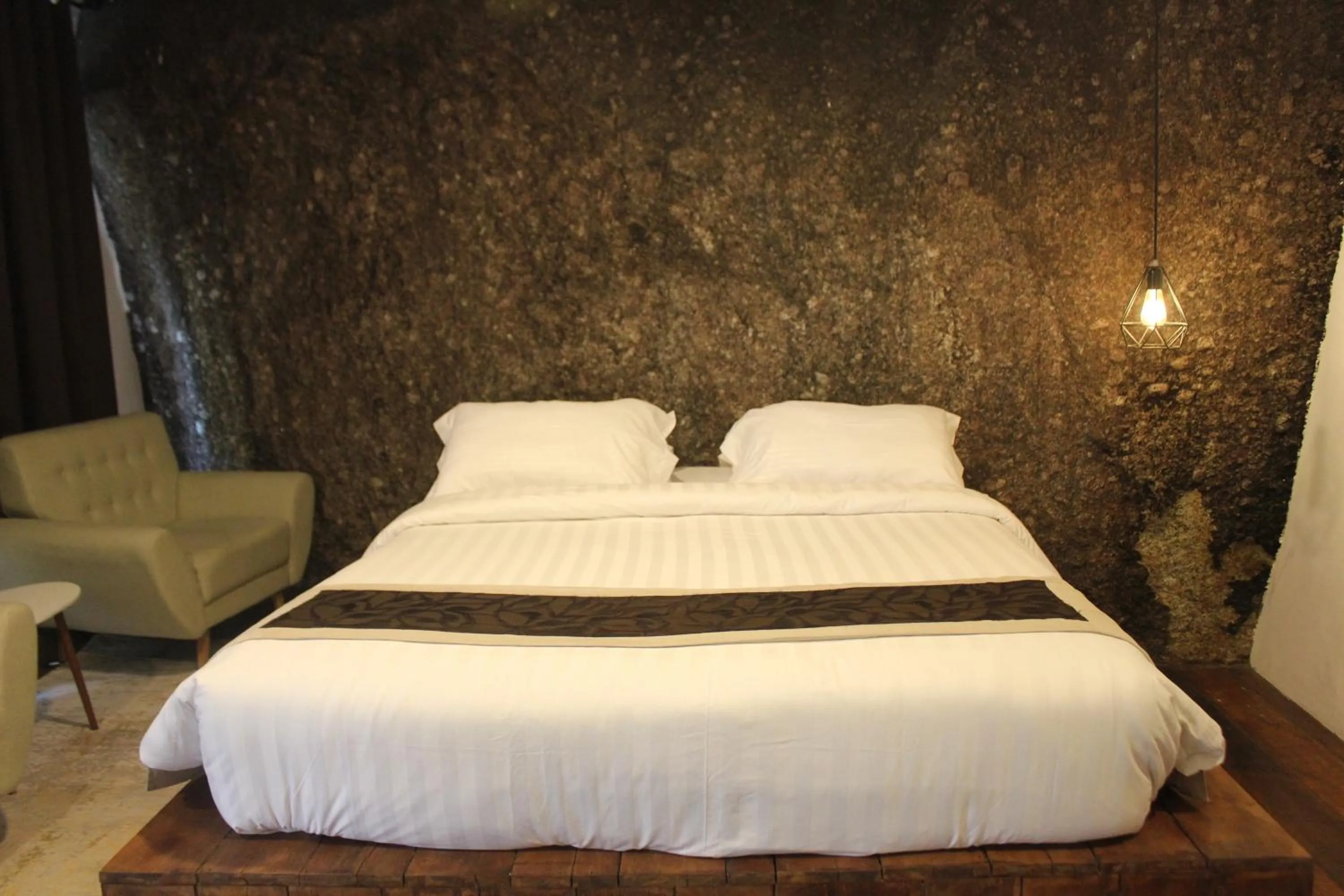 Bed in Natuna Dive Resort