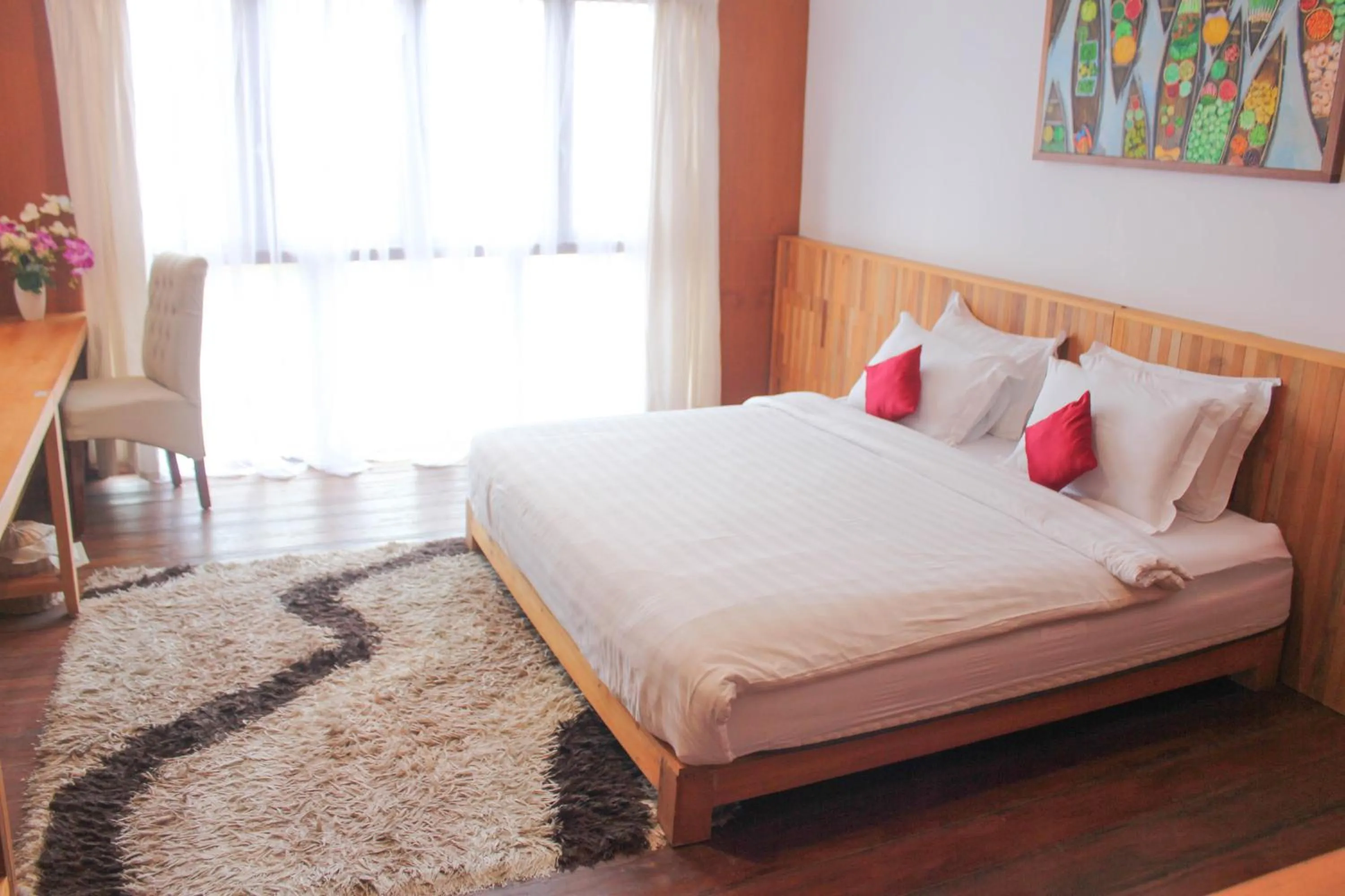 Bed in Natuna Dive Resort