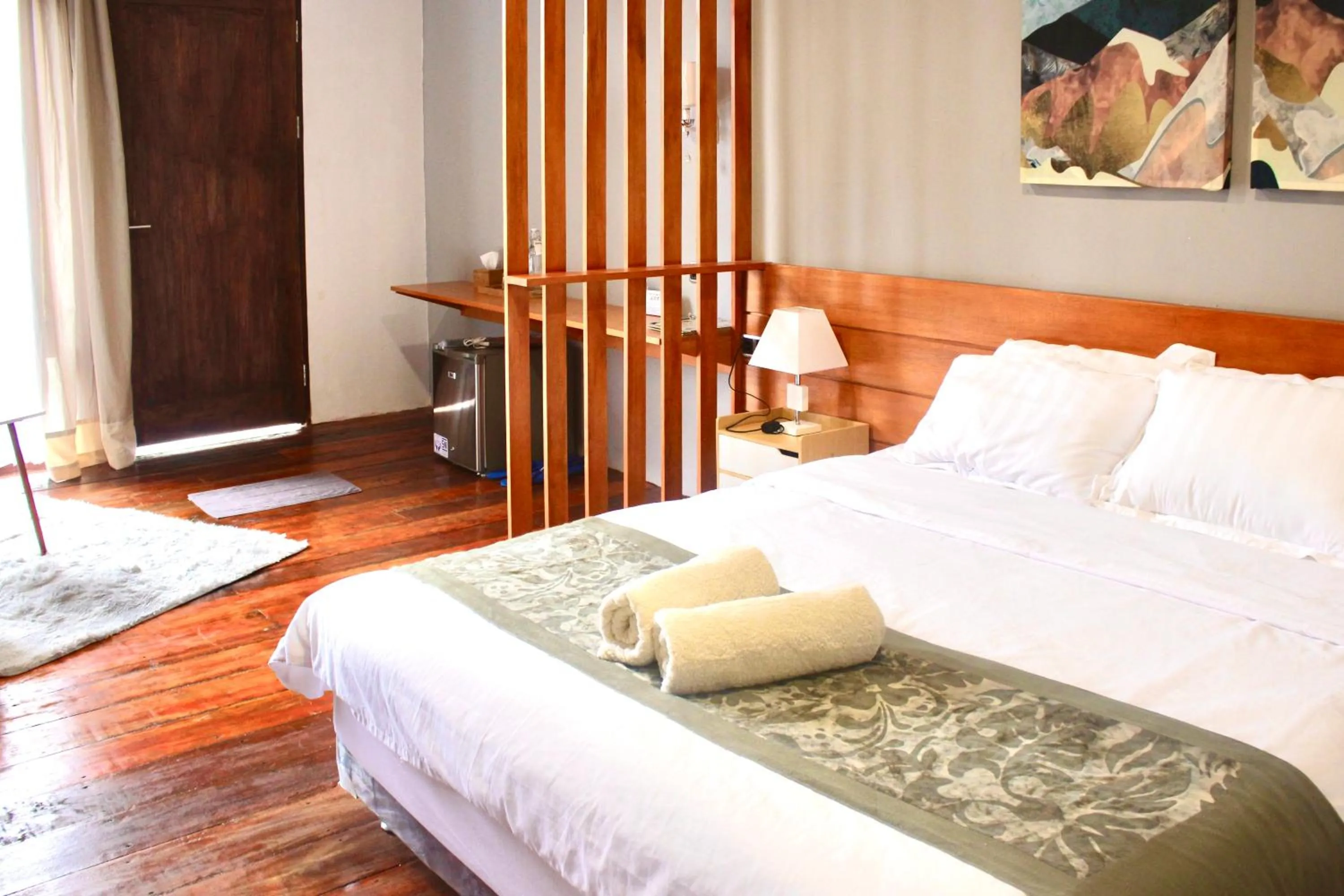 Bed in Natuna Dive Resort