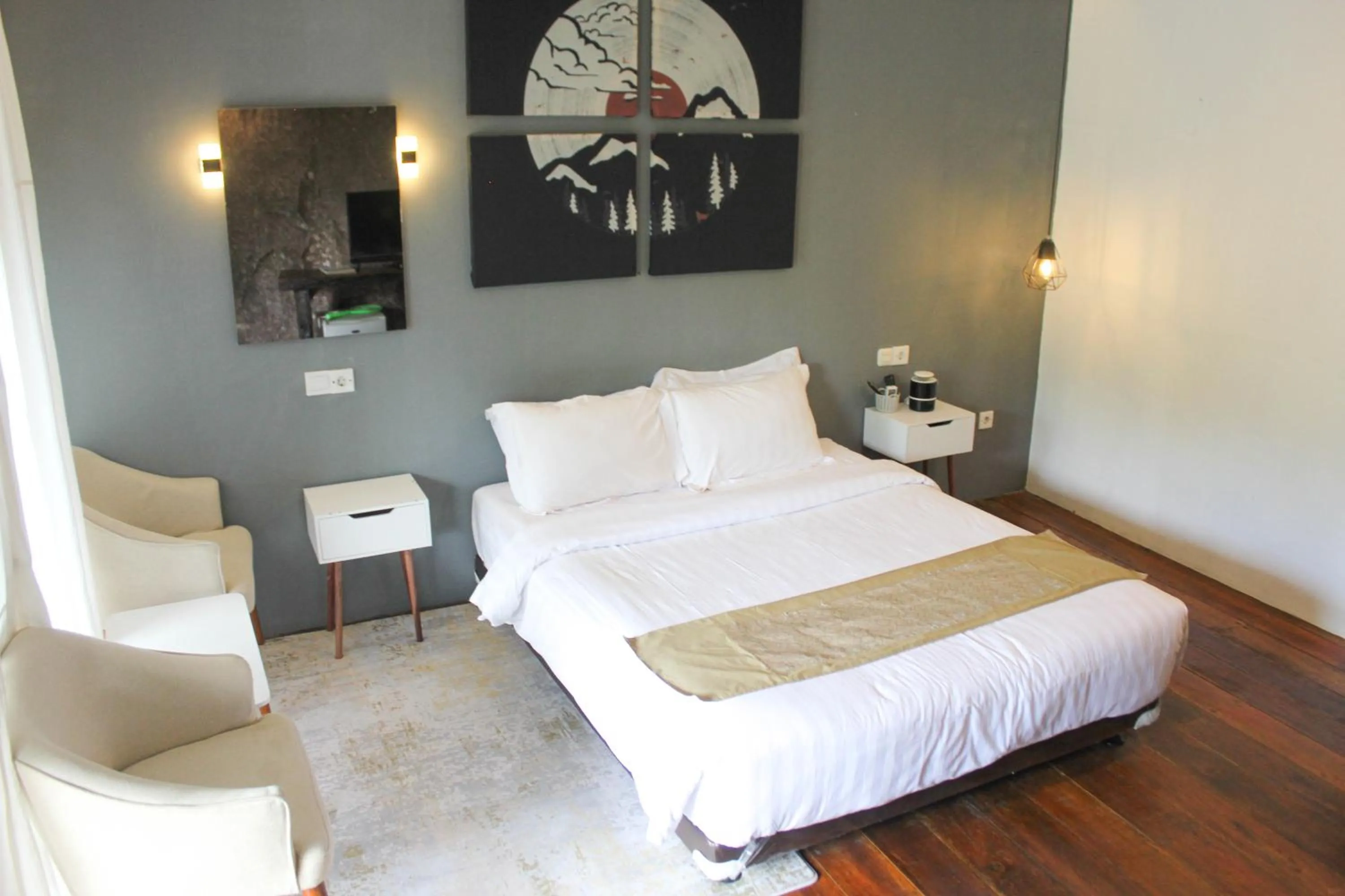 Bed in Natuna Dive Resort