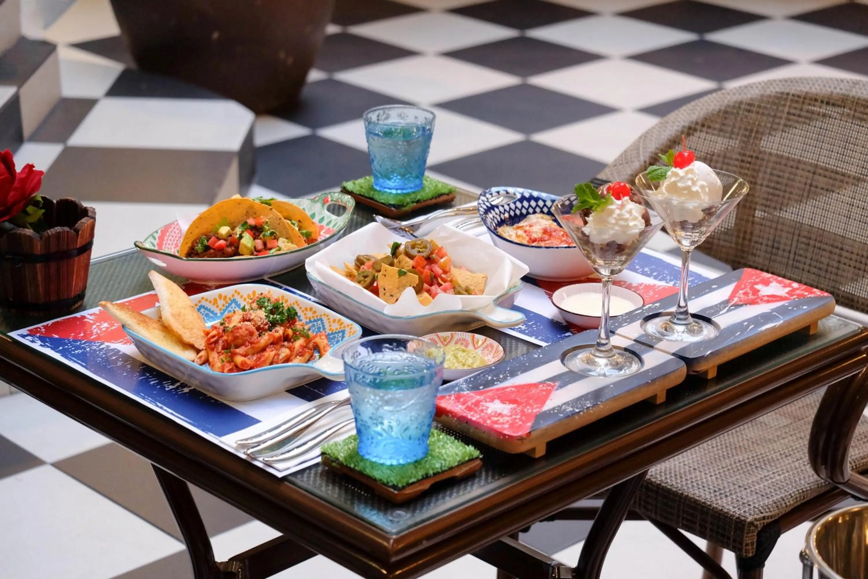 Food and drinks in The Quba Boutique Hotel Pattaya