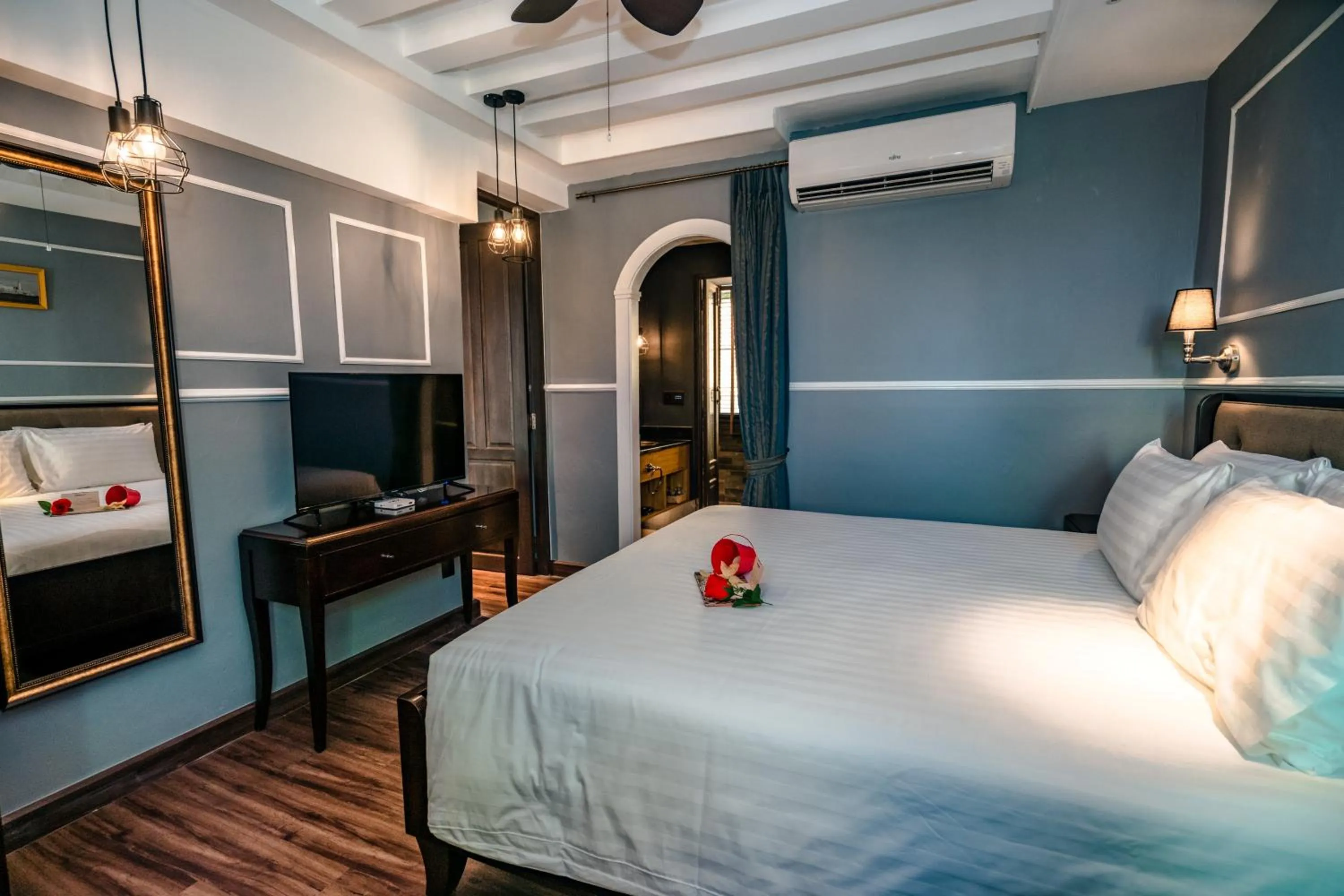 Bed in The Quba Boutique Hotel Pattaya