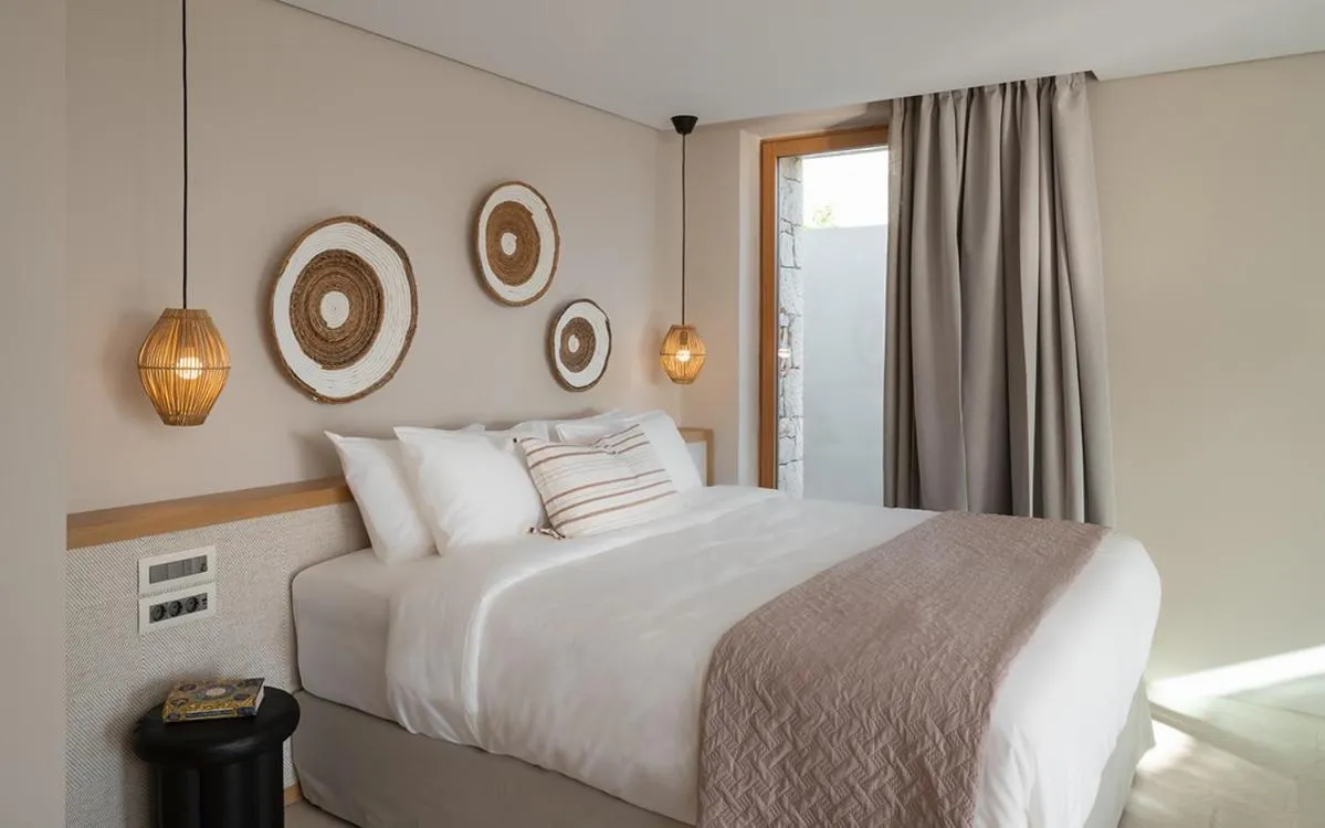 Bedroom, Bed in Eliamos Villas Hotel & Spa