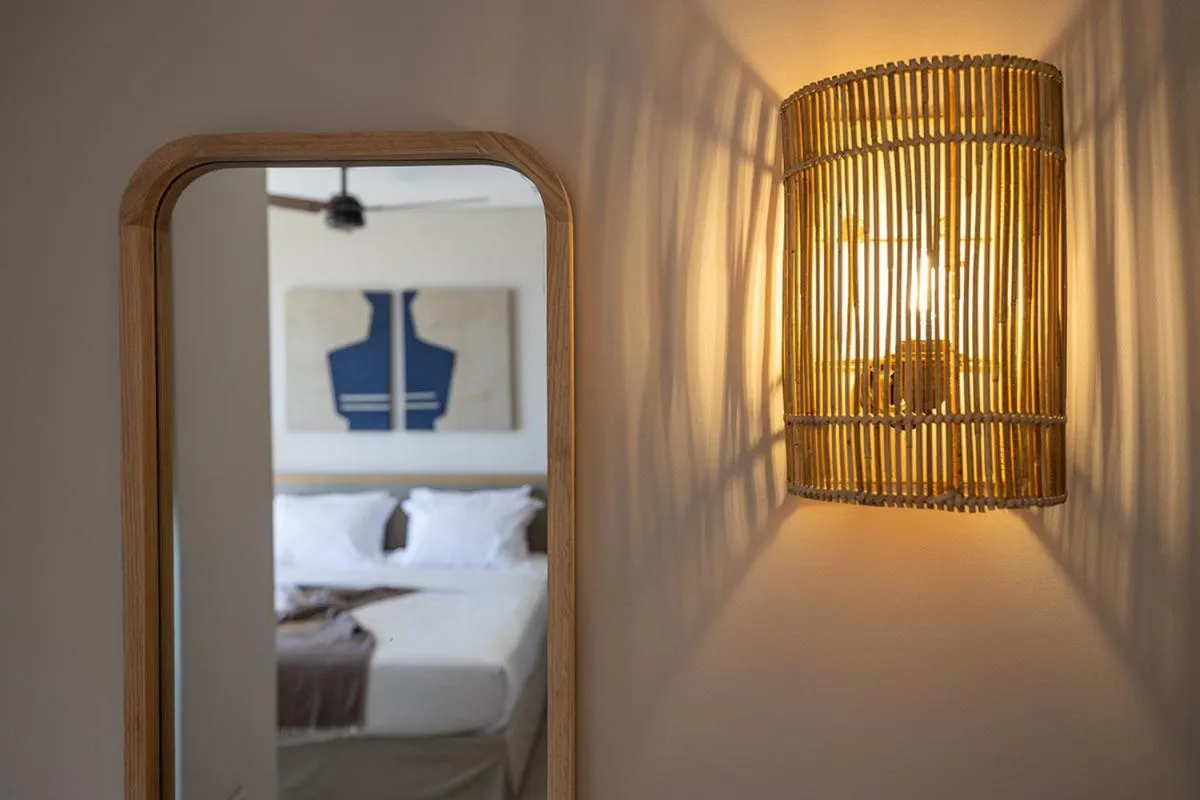 Living room, Bed in Eliamos Villas Hotel & Spa