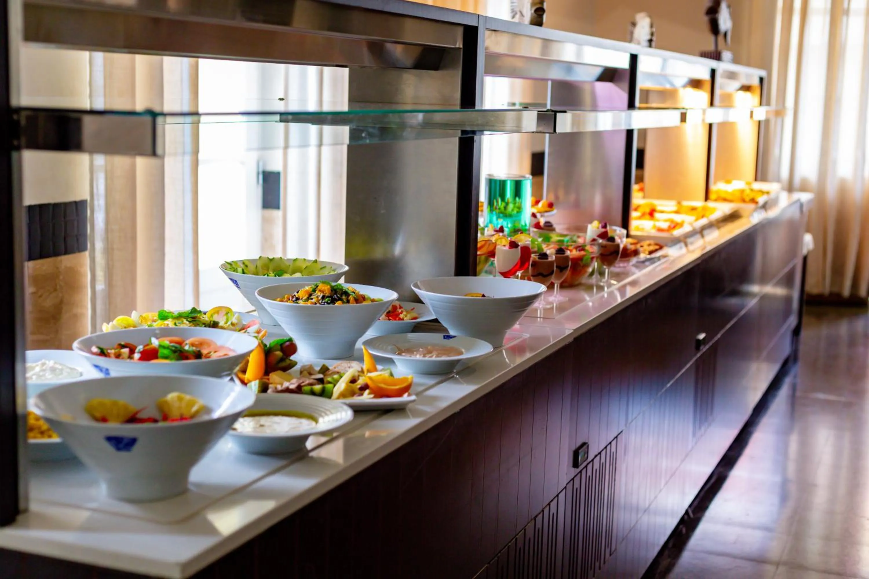 Food and drinks in Hotel Continental Luanda