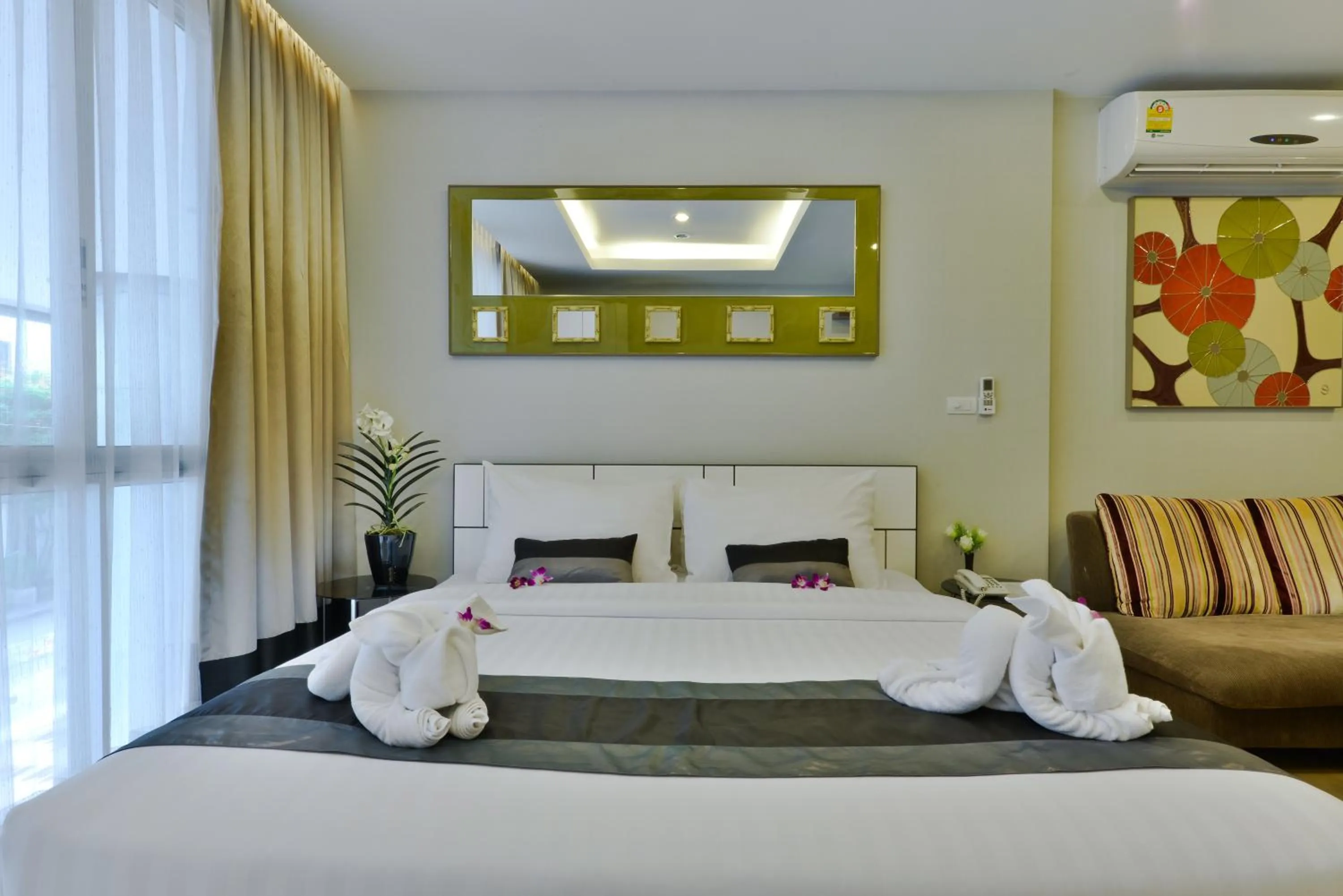 Bed in iCheck inn Skyy Sukhumvit 1