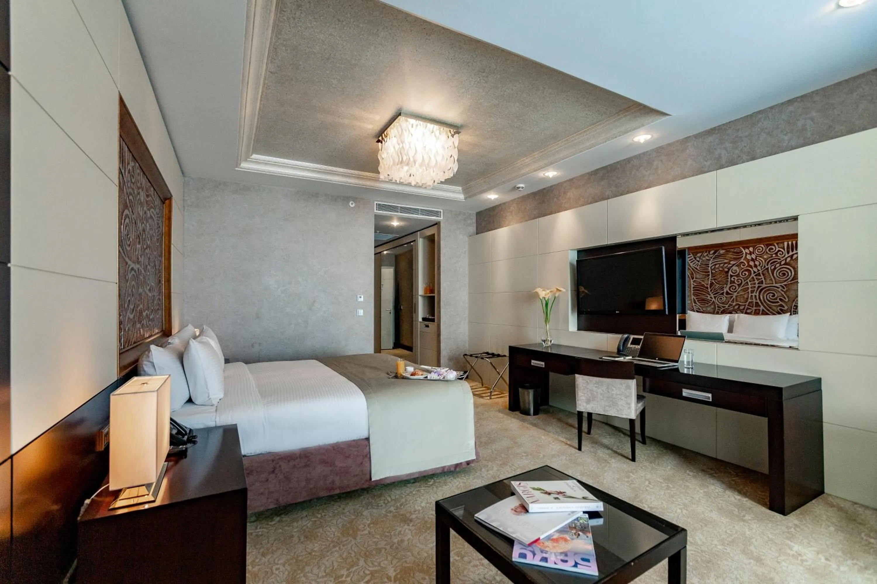 Bed in Shahdag Hotel & Spa