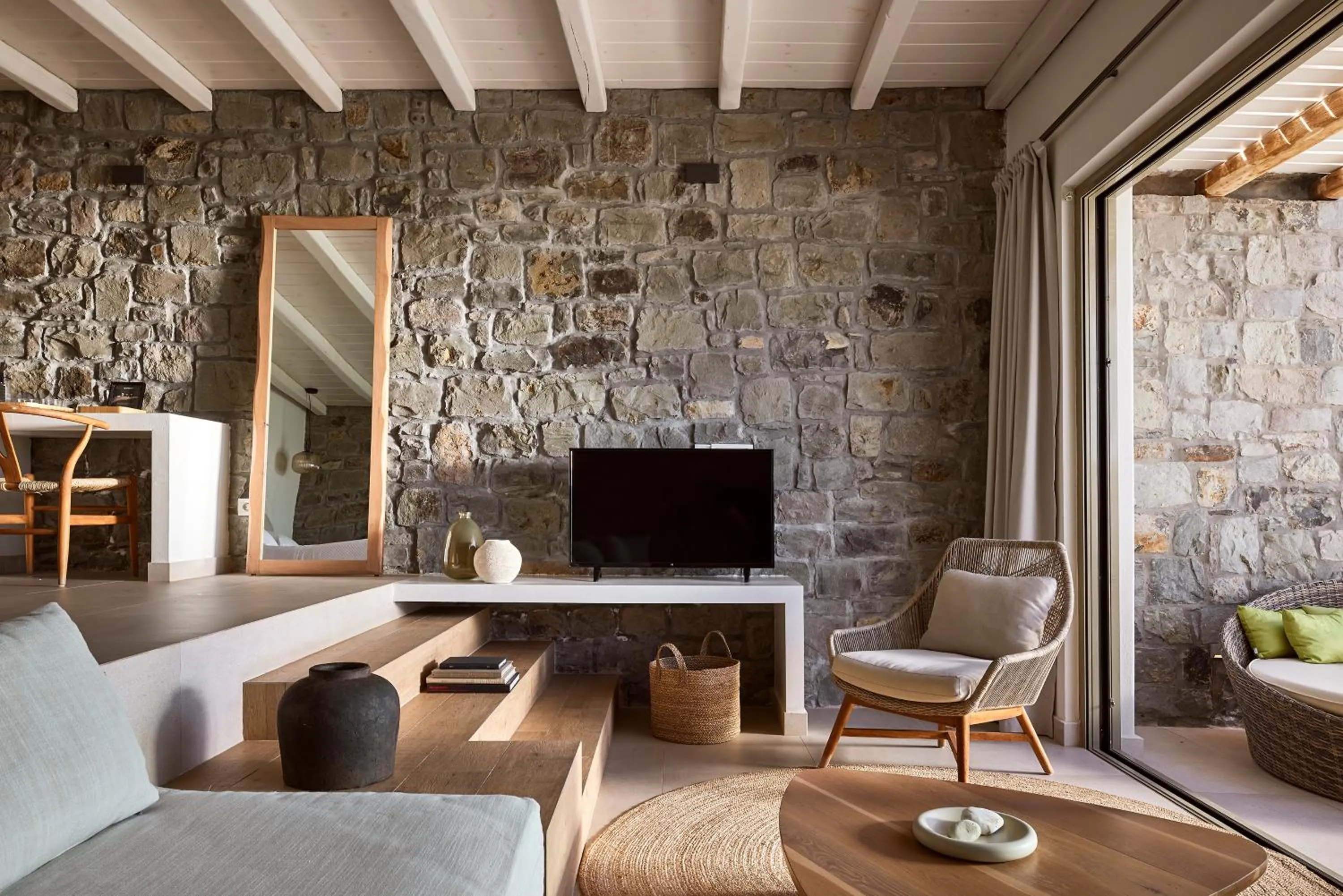 Living room in Hotel Milos Sea Resort