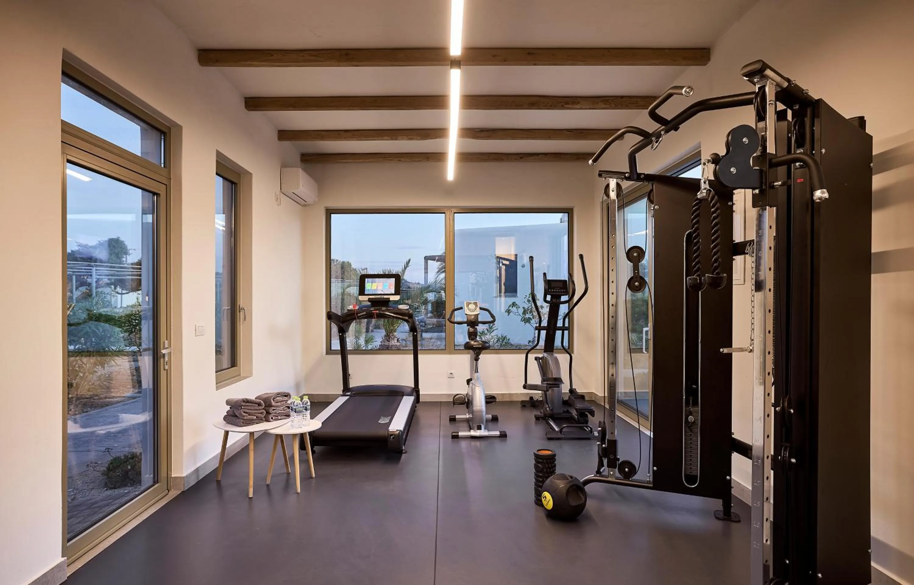 Fitness centre/facilities in Hotel Milos Sea Resort