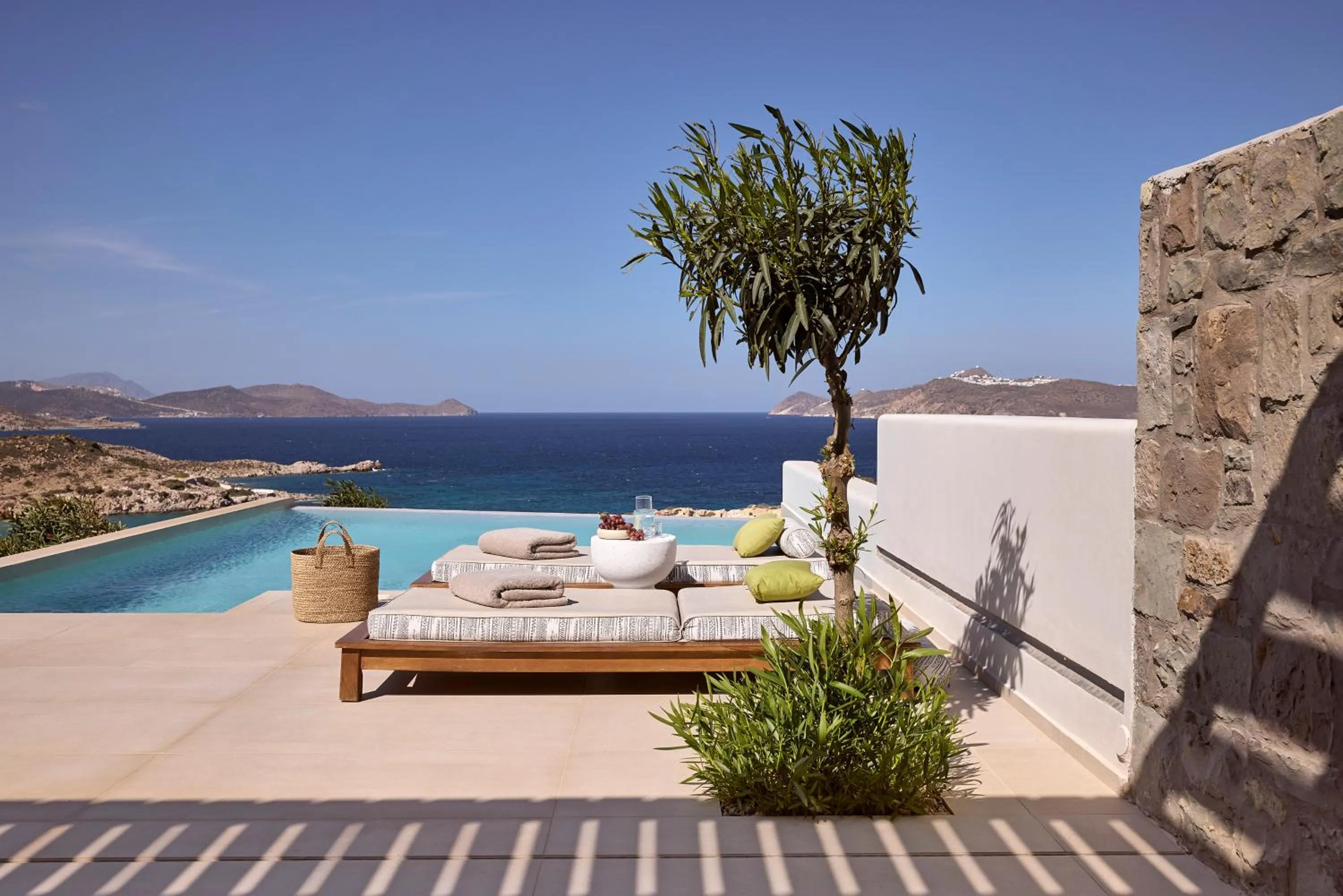 Balcony/Terrace in Hotel Milos Sea Resort