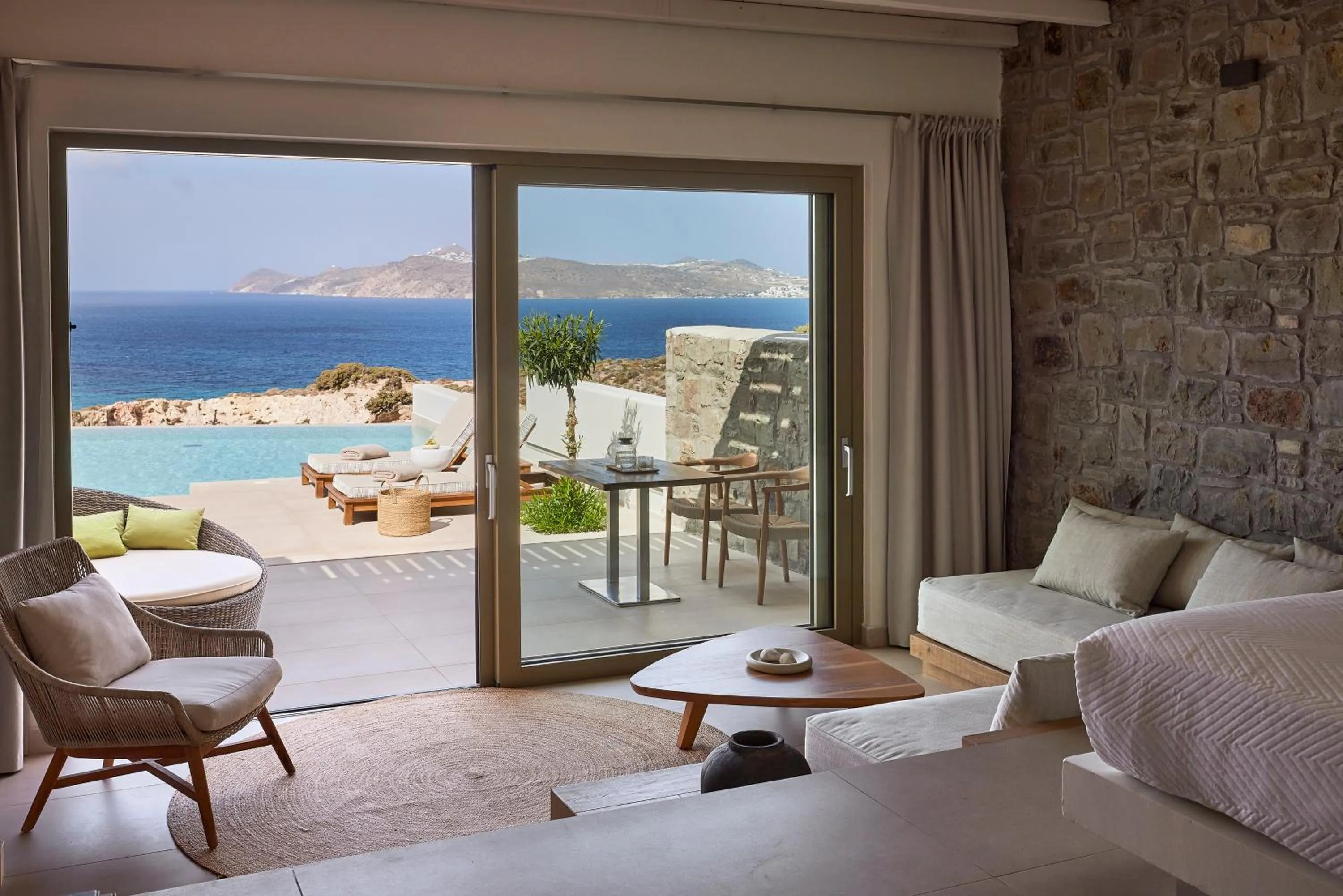 Photo of the whole room, Bed in Hotel Milos Sea Resort