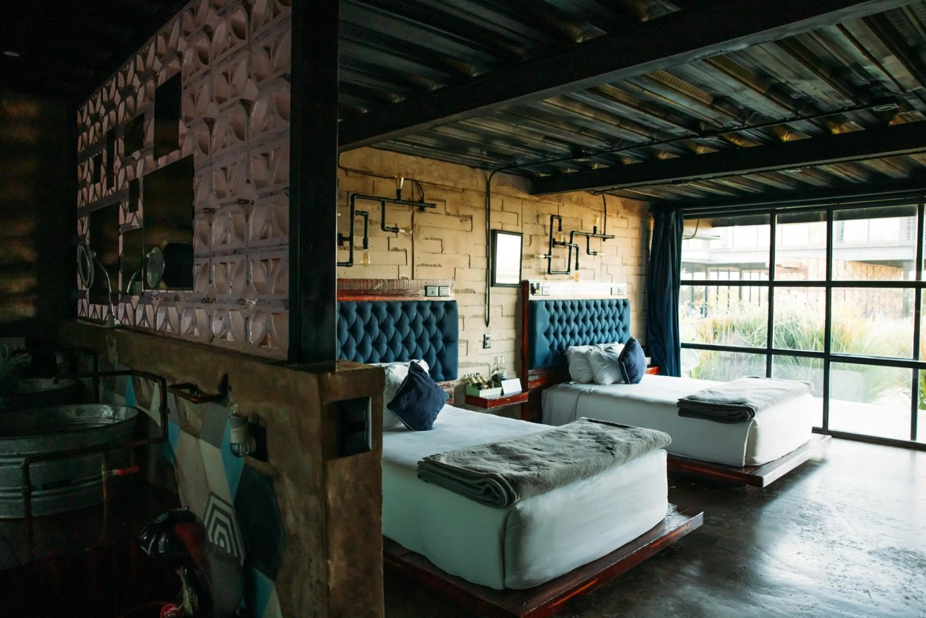 Bed in Hotel Los Amantes Valle de Guadalupe