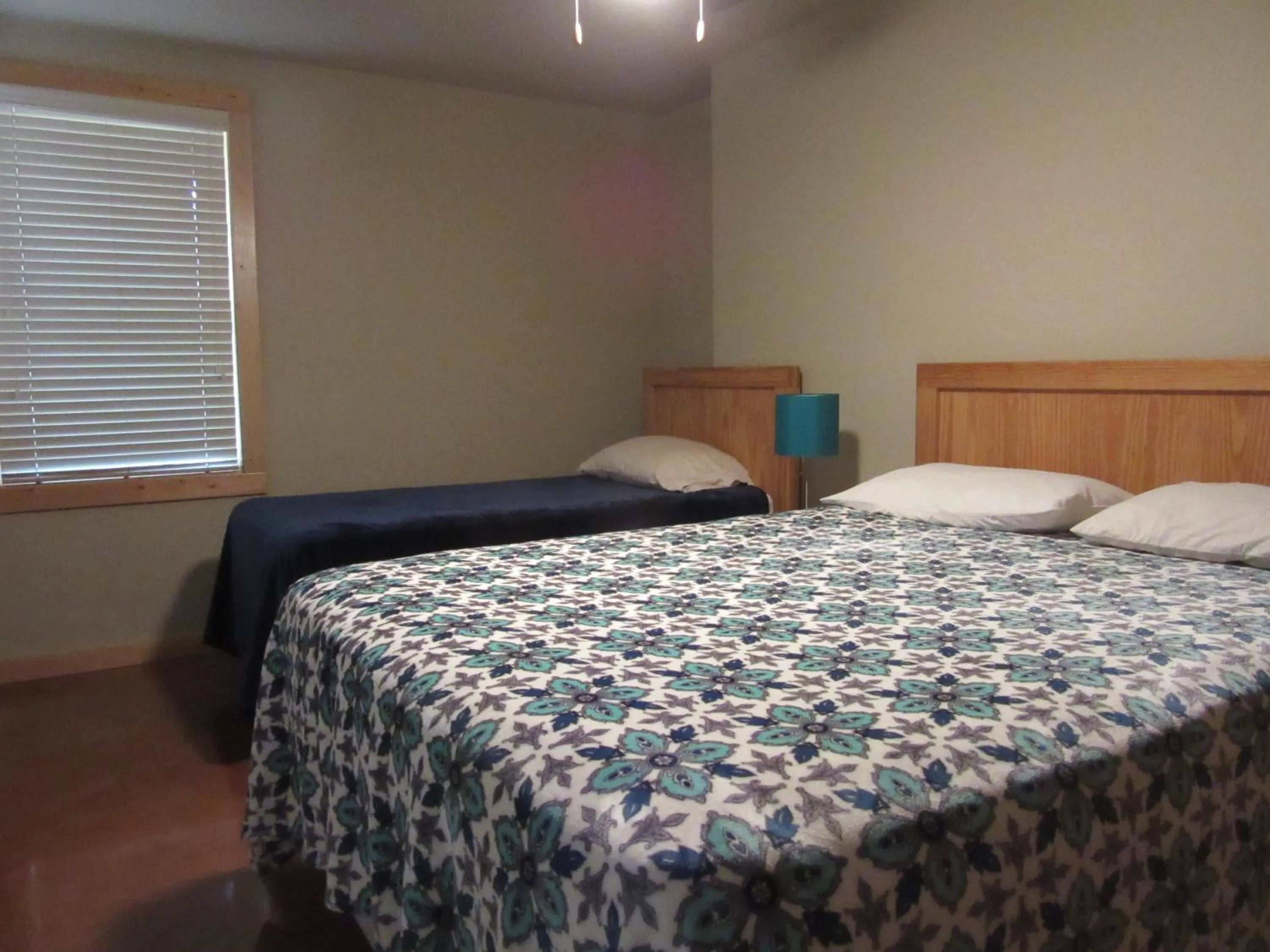 Bed in Seven Bluff Cabins