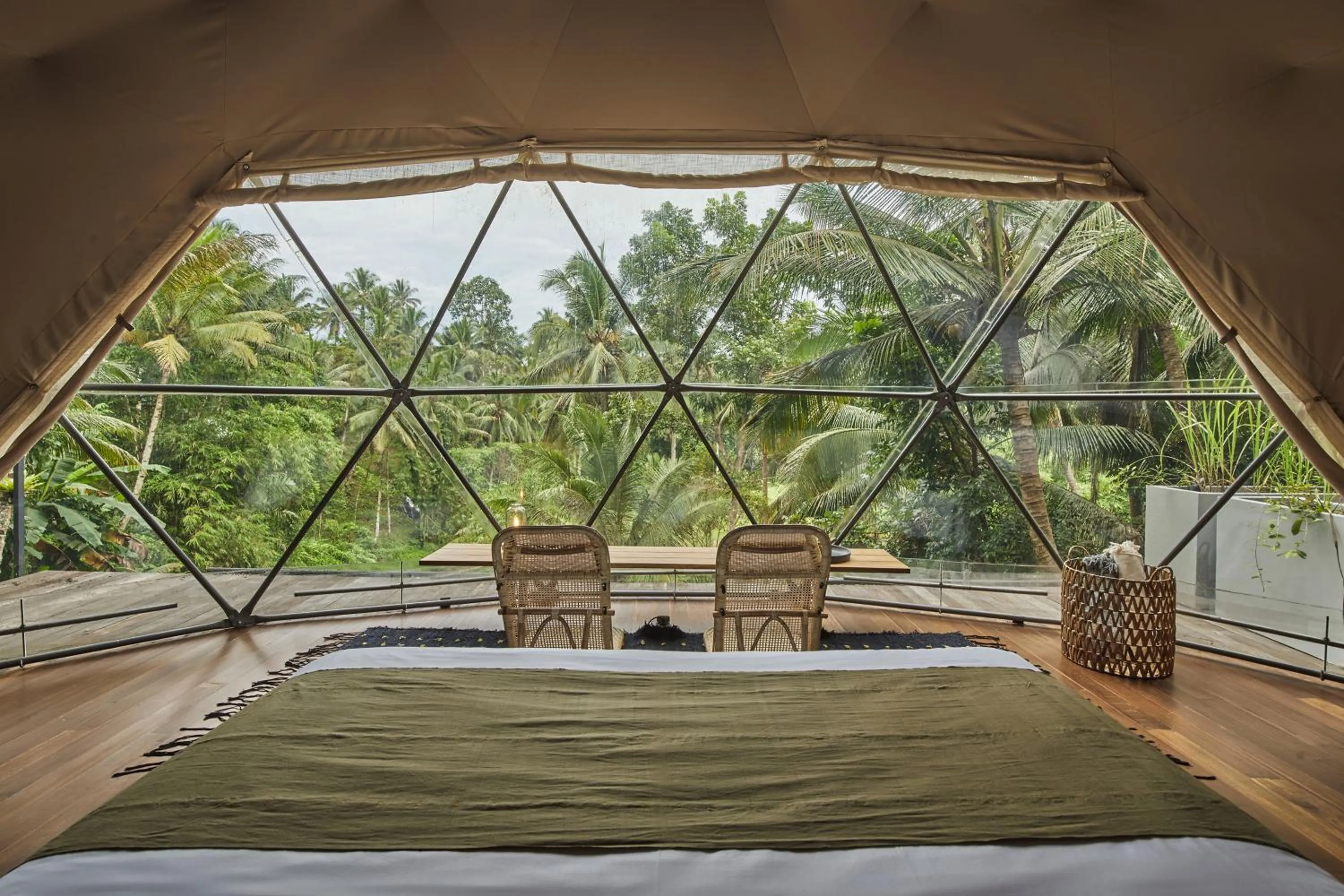 View (from property/room), Bed in Lintang Luku Tent Resort