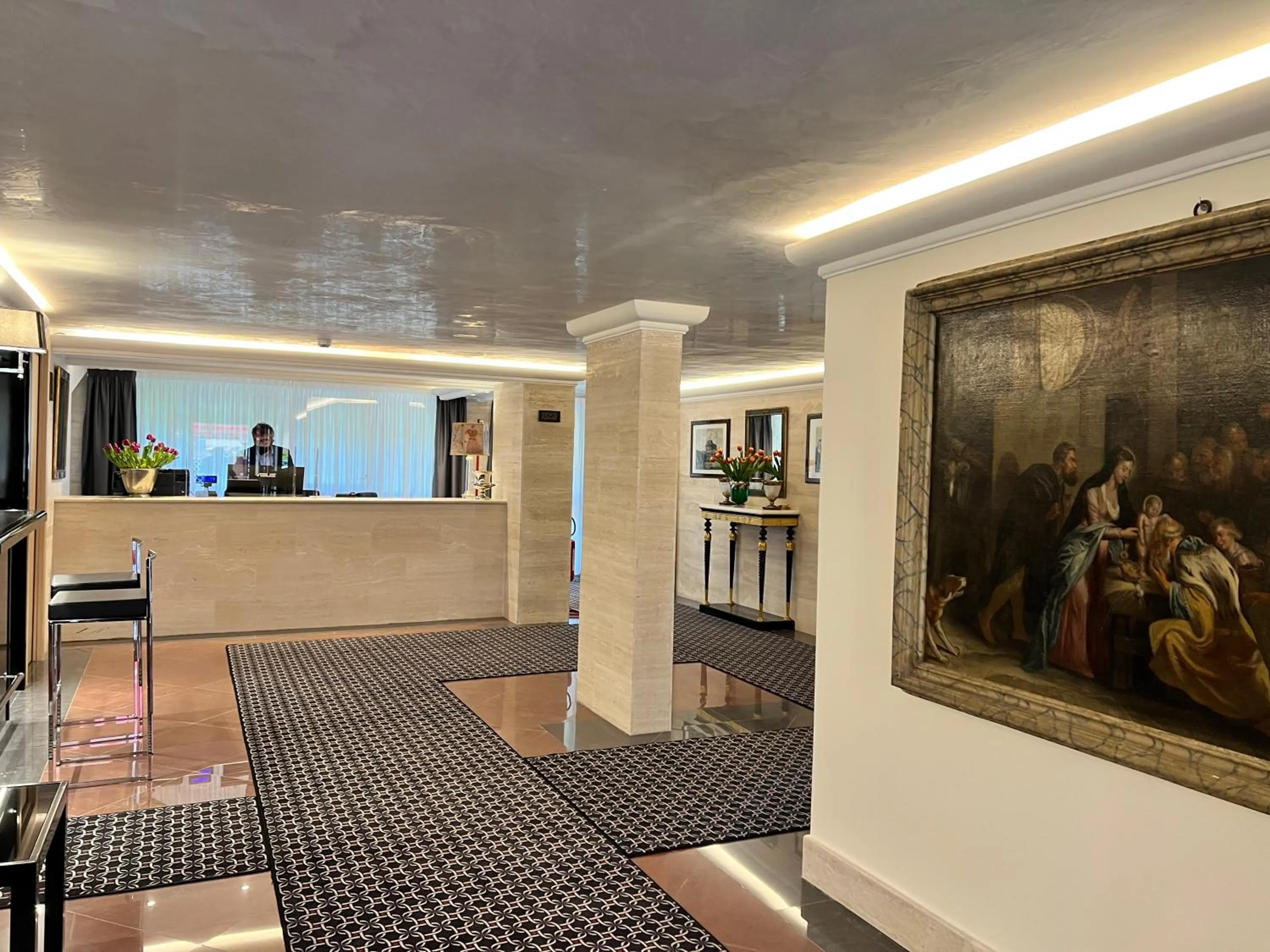 Lobby or reception in Gemelli Hotel