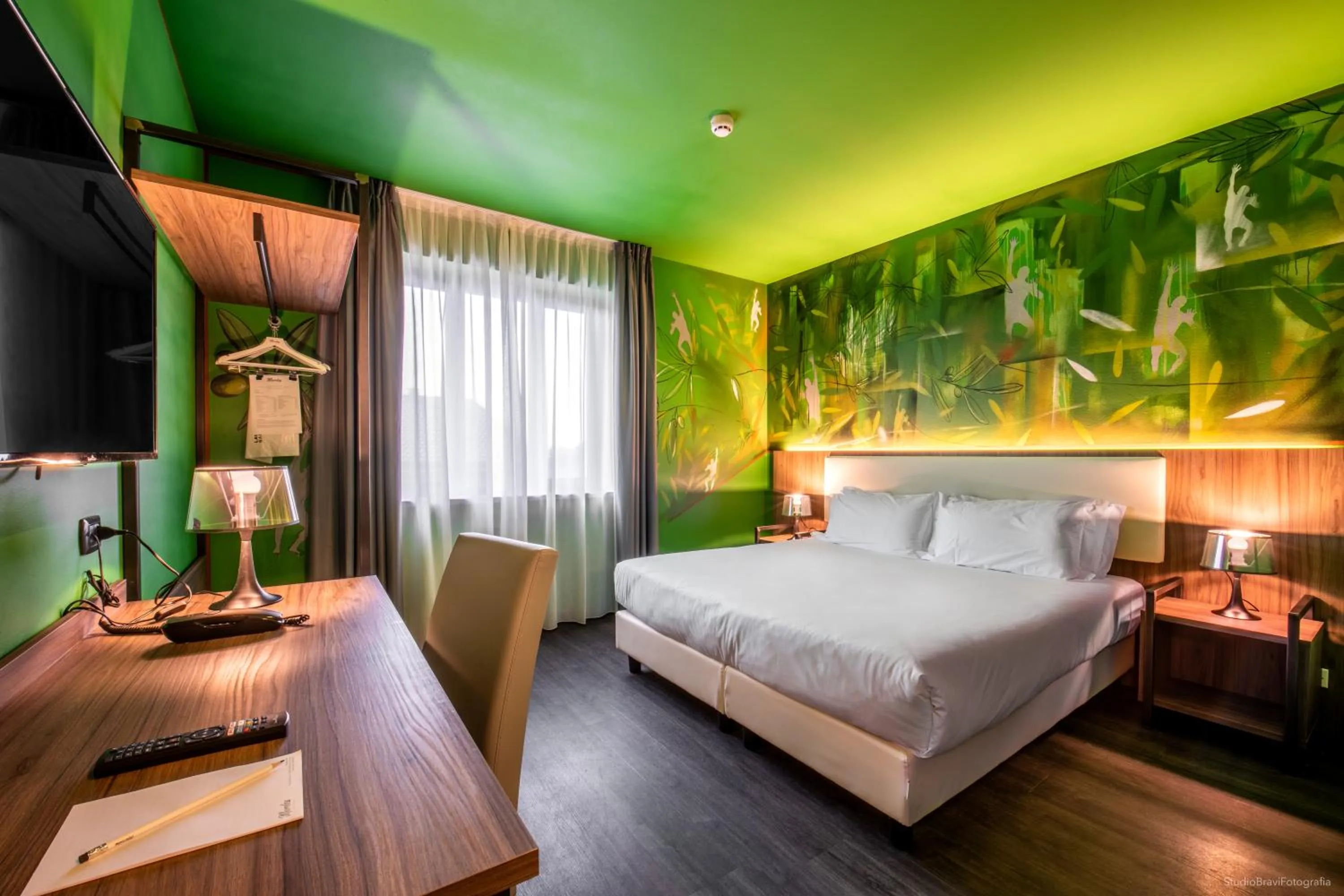 Bed in Muraless Art Hotel - WorldHotels Crafted