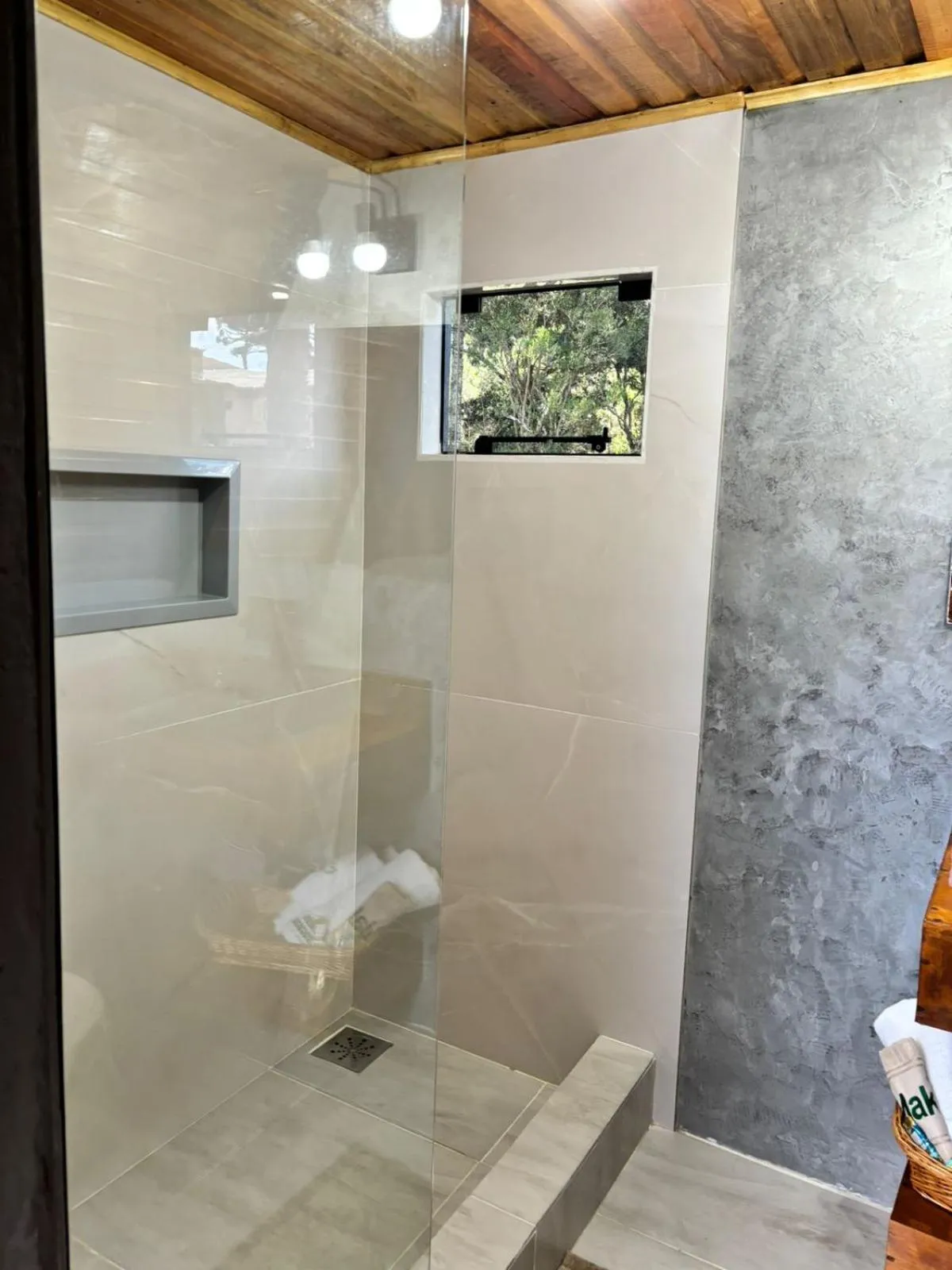 Bathroom in Chalés Corucacas