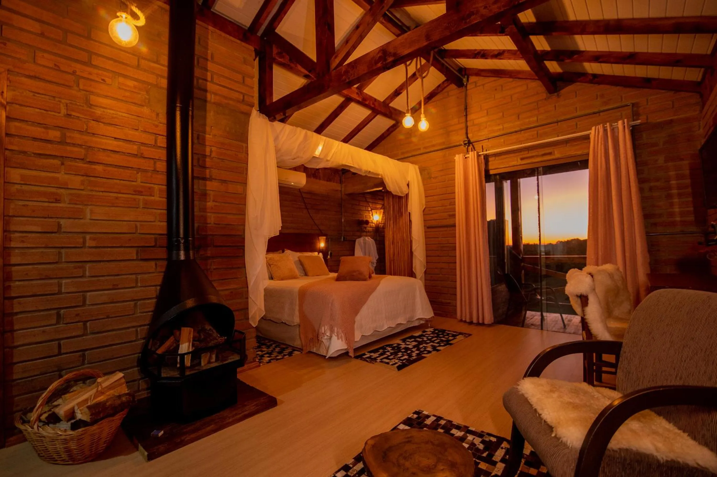 Bed in Chalés Corucacas