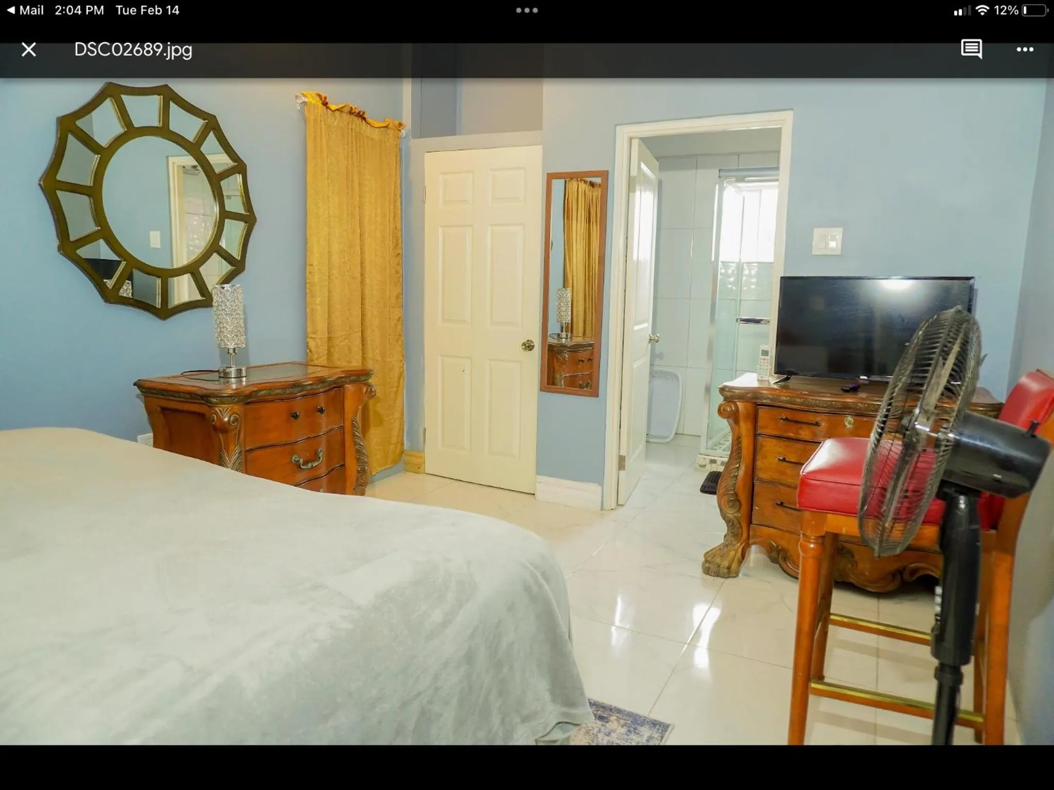 Bed in A taste of Jamaica Lavern’s Place