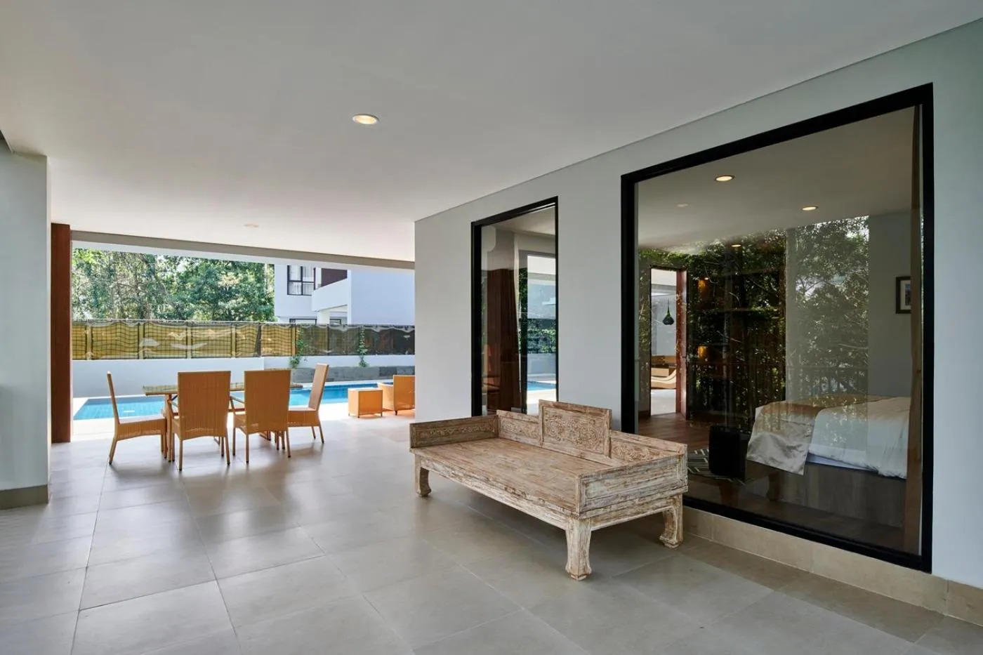 Balcony/Terrace in Atsuka Hill View Villa 8 bedrooms with a private heated swimming pool