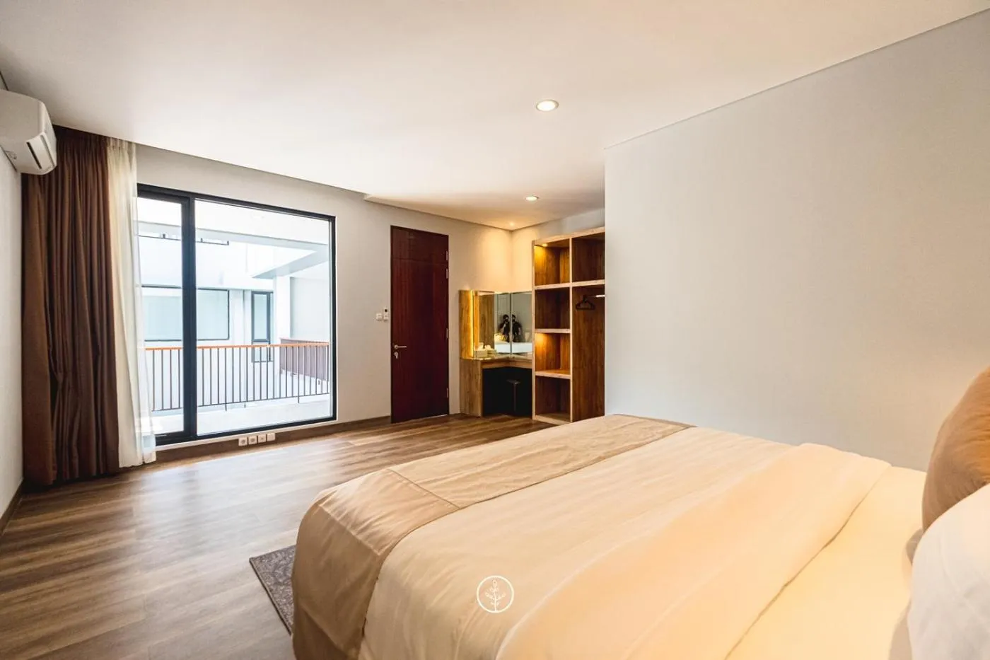 Bed in Atsuka Hill View Villa 8 bedrooms with a private heated swimming pool