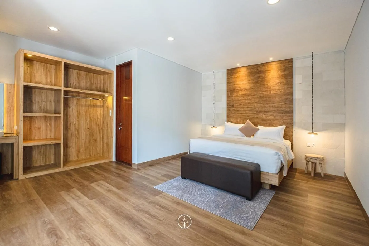 Bed in Atsuka Hill View Villa 8 bedrooms with a private heated swimming pool