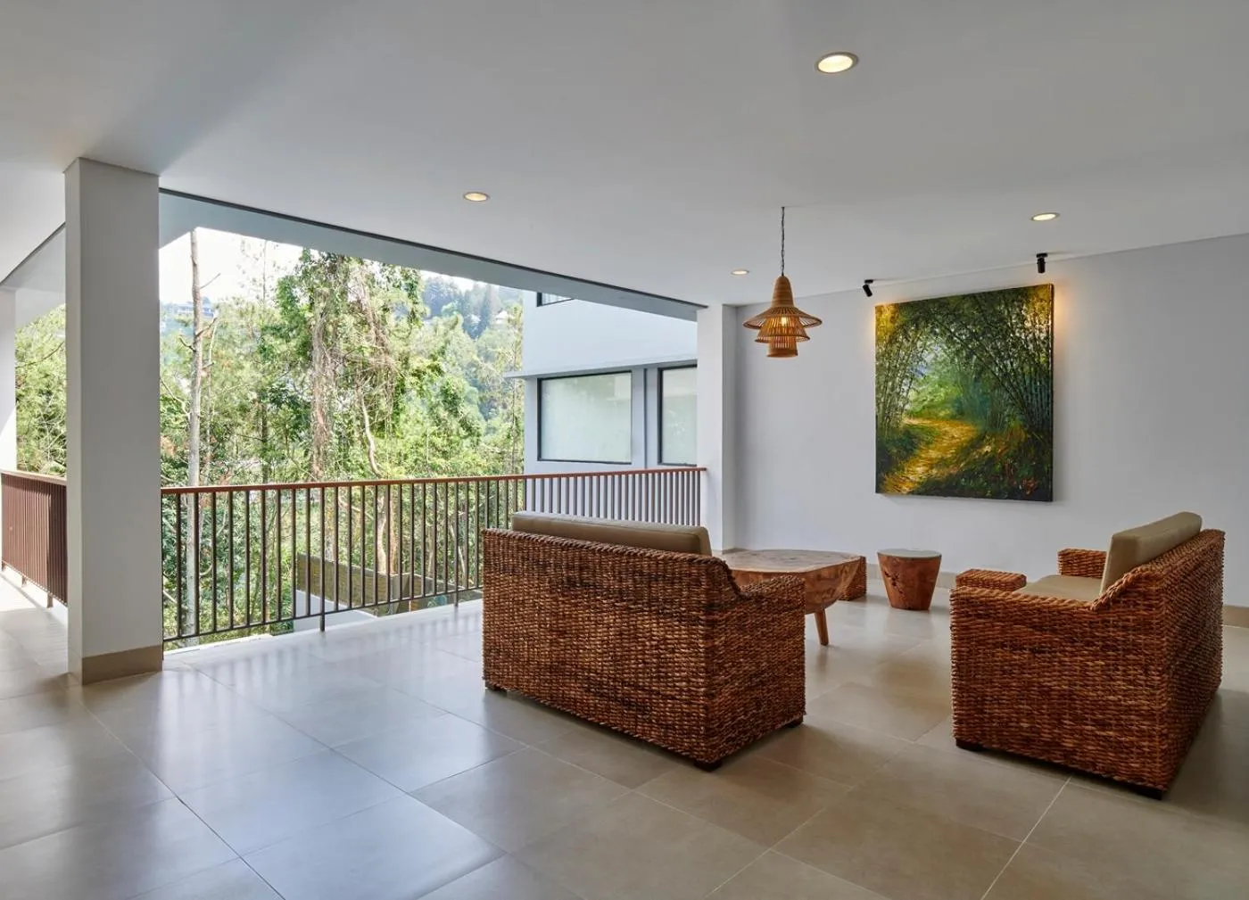 Balcony/Terrace in Atsuka Hill View Villa 8 bedrooms with a private heated swimming pool